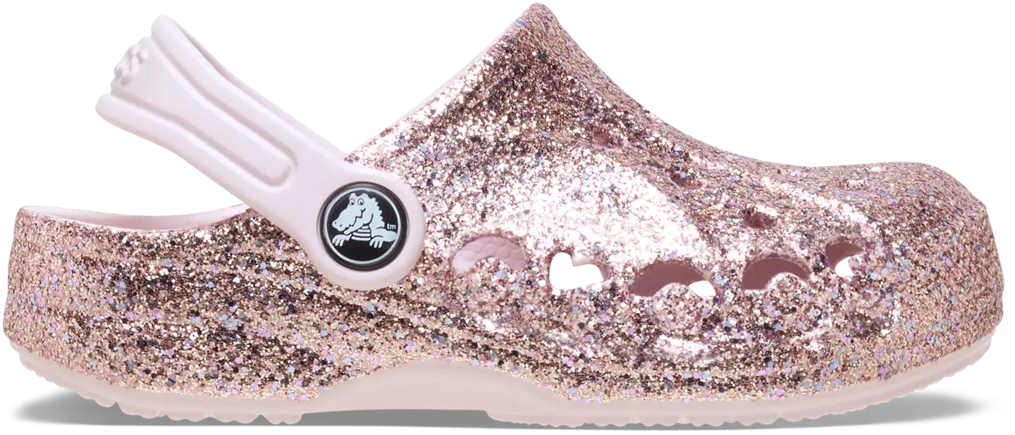 Crocs lasten pistokas Baya Mixed Glitter - Barely Pink - 1
