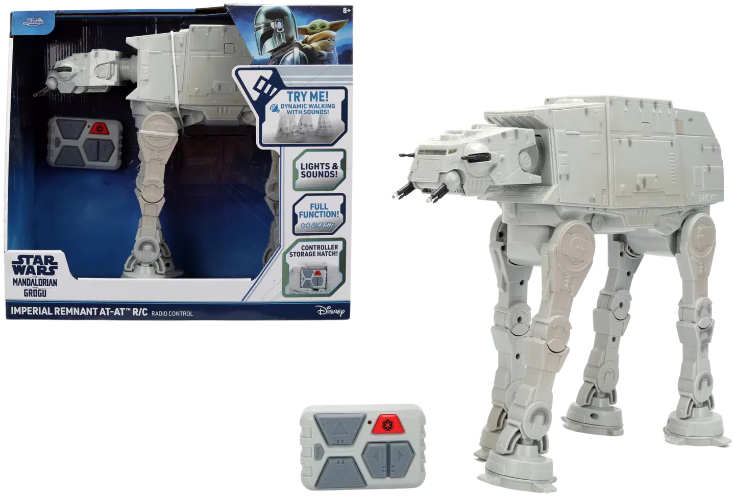Jada - RC Star Wars AT-AT 33 cm, radio-ohjattava, 2 kanavainen ohjain, taajuus 2,4 GHz - 1