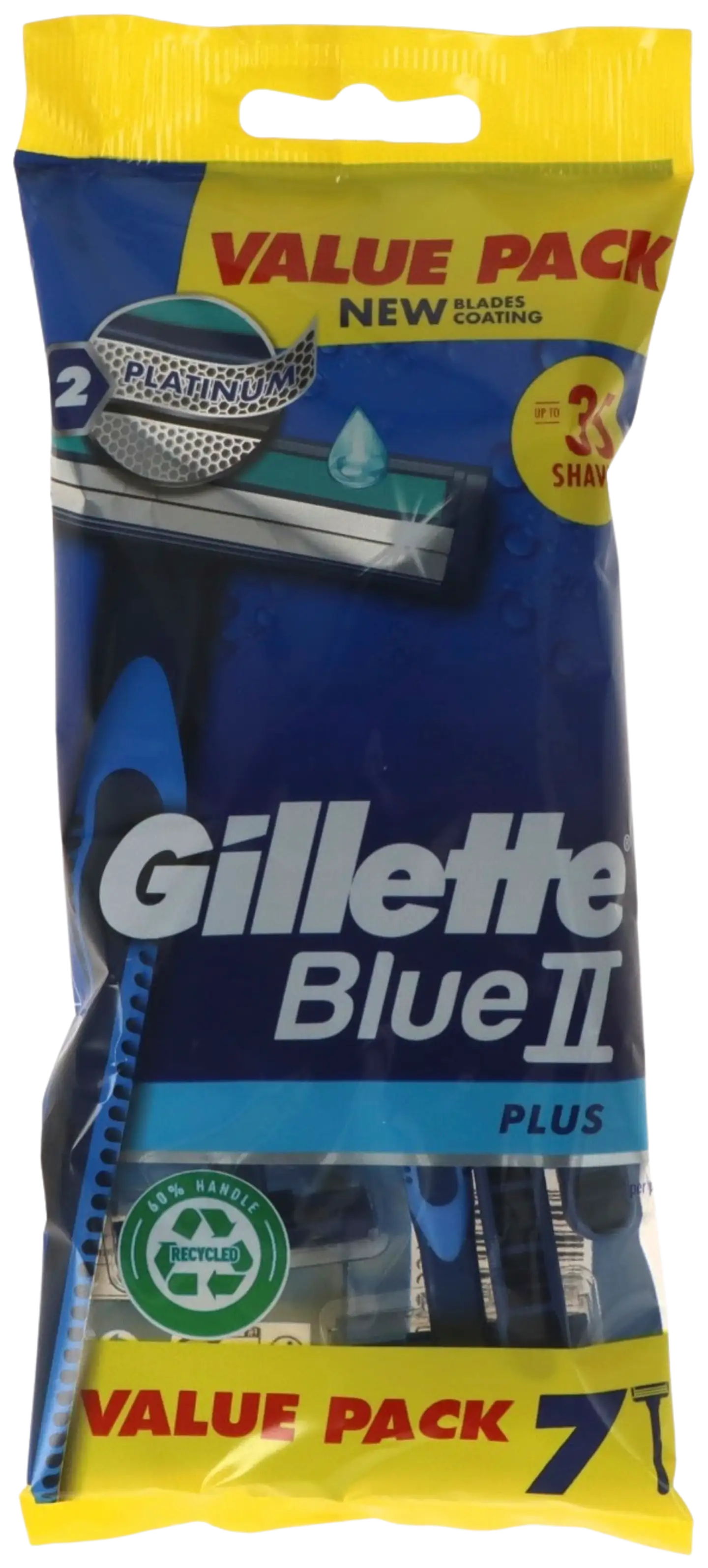 Gillette Blue 2 kertakäyttöiset partaveitset 7 kpl Plus - 1