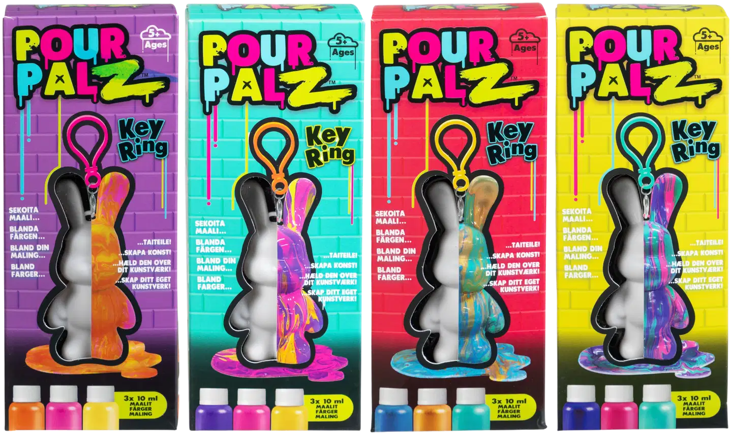 Pour Palz askartelu Bunny mini avaimenperä, erilaisia - 1