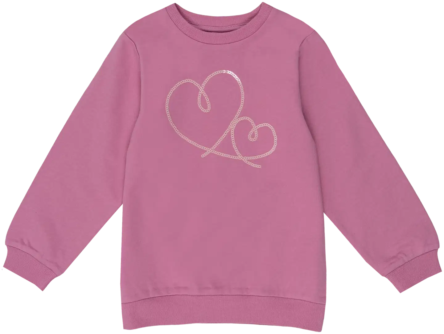 Ciraf lasten collegepusero sydän 25TC262829 - 16-2215tcx cashmere rose - 1