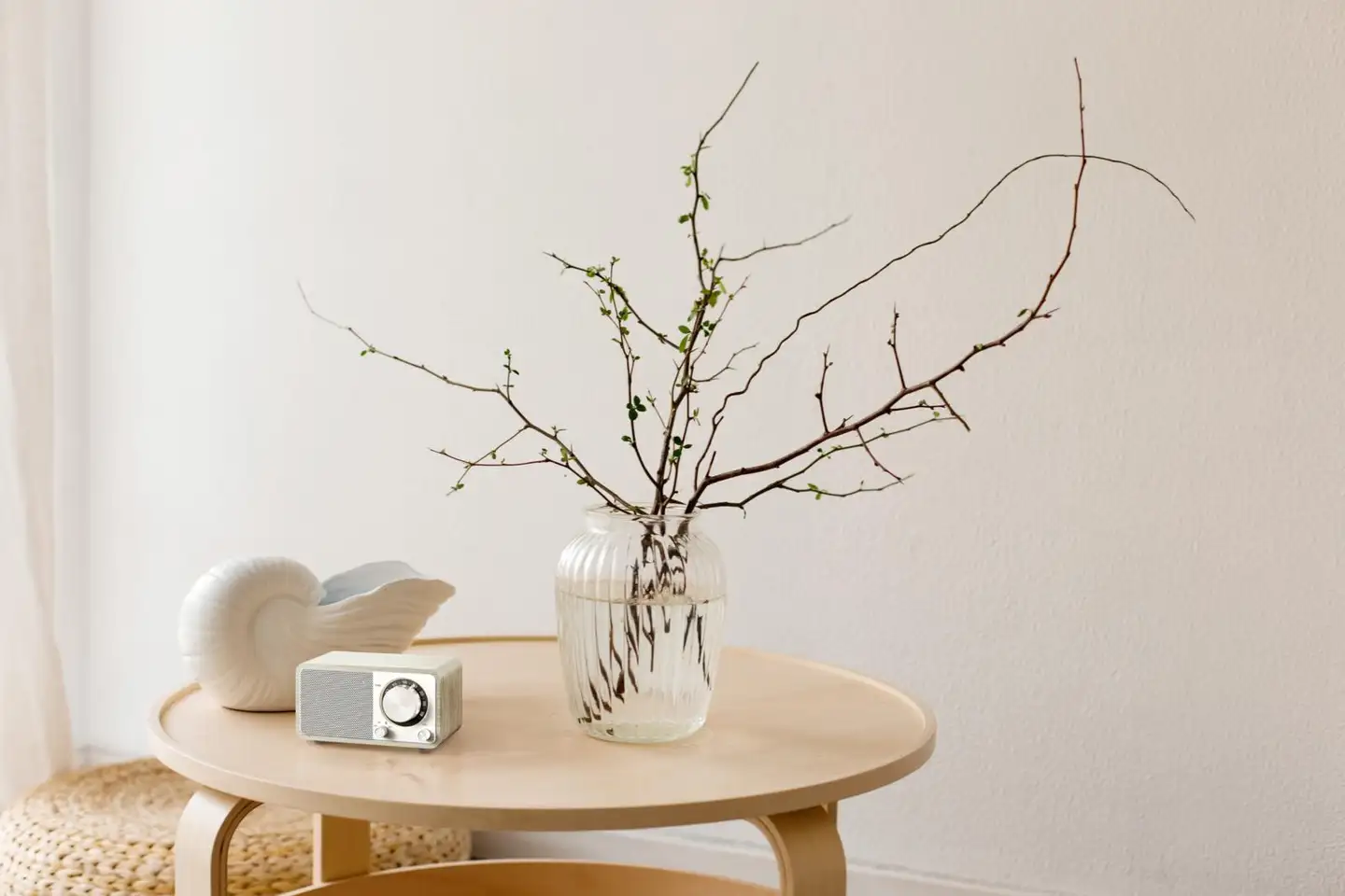 Sangean WR-7 Plus Bluetooth pöytäradio, vaalea tammi - 8