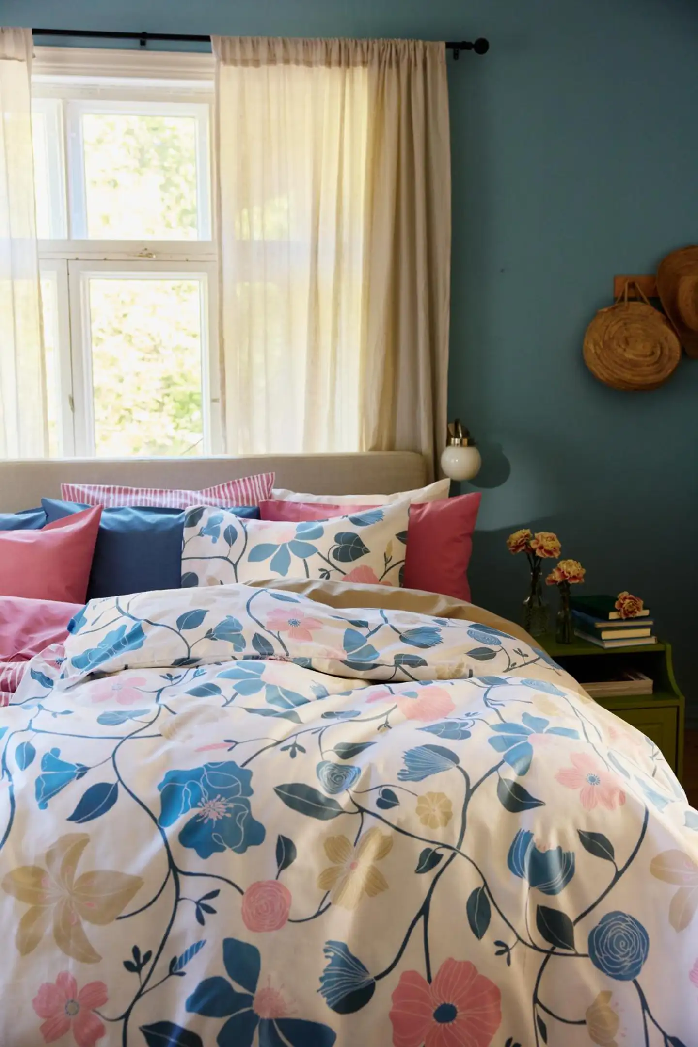 Finlayson pussilakansetti Unelma 150X210+50X60 sini/valk/v.punainen - 2