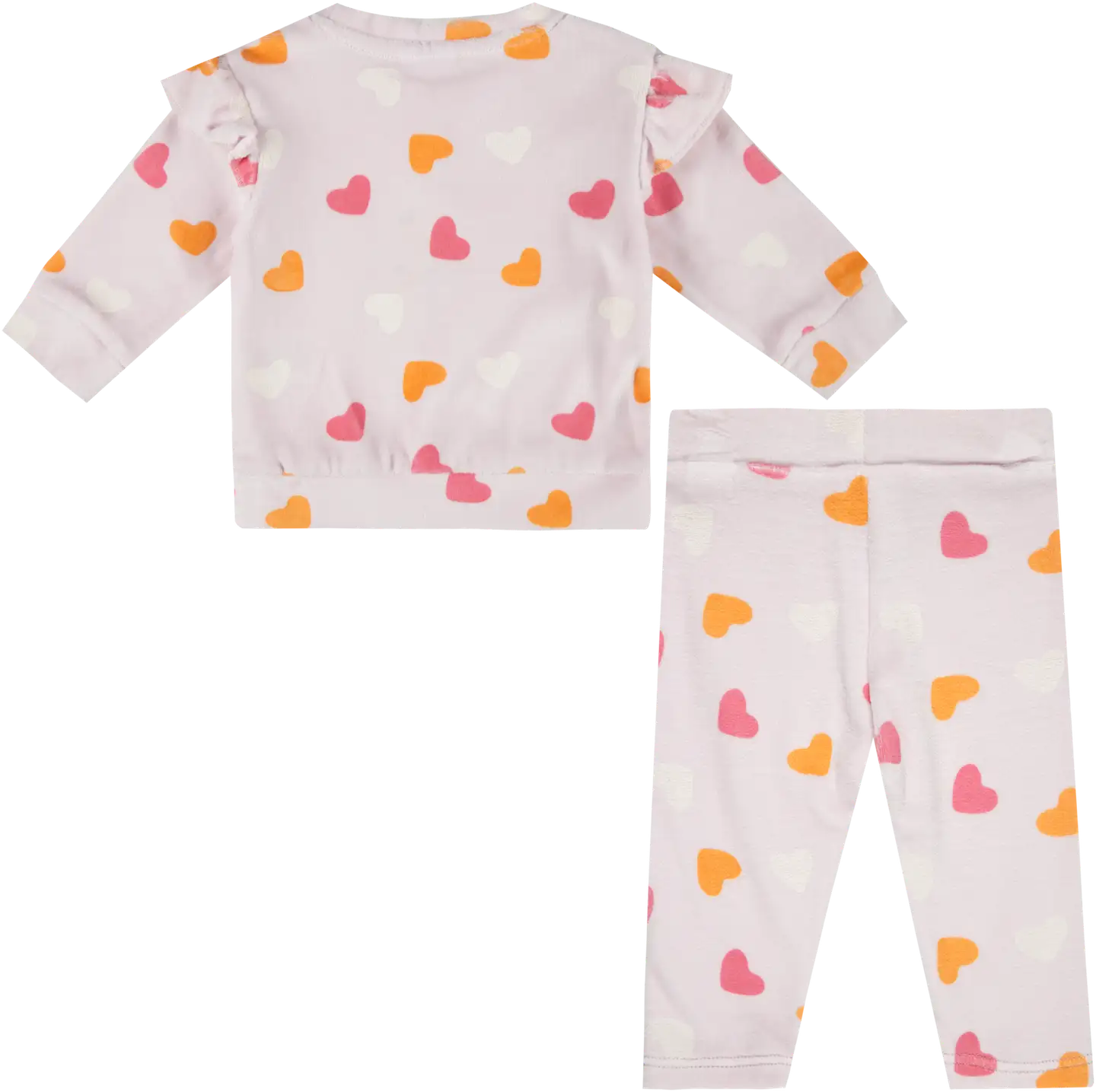 Ciraf vauvojen veluurisetti Sydän 250B260127 - pink - 2