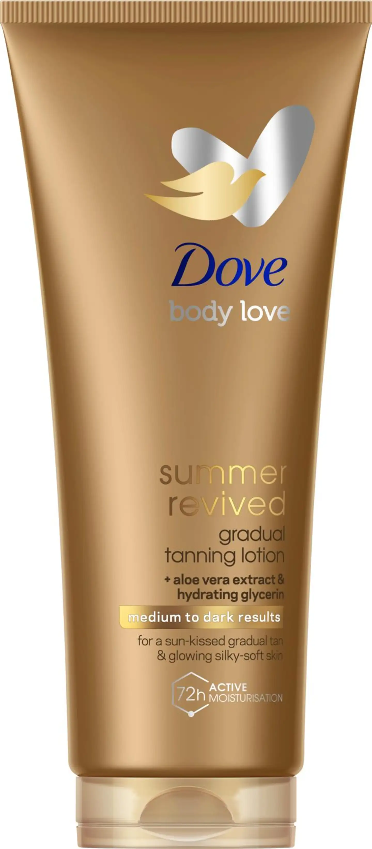 Dove Summer Revived Medium to Dark Itseruskettava  luonnollinen hehku   200 ml