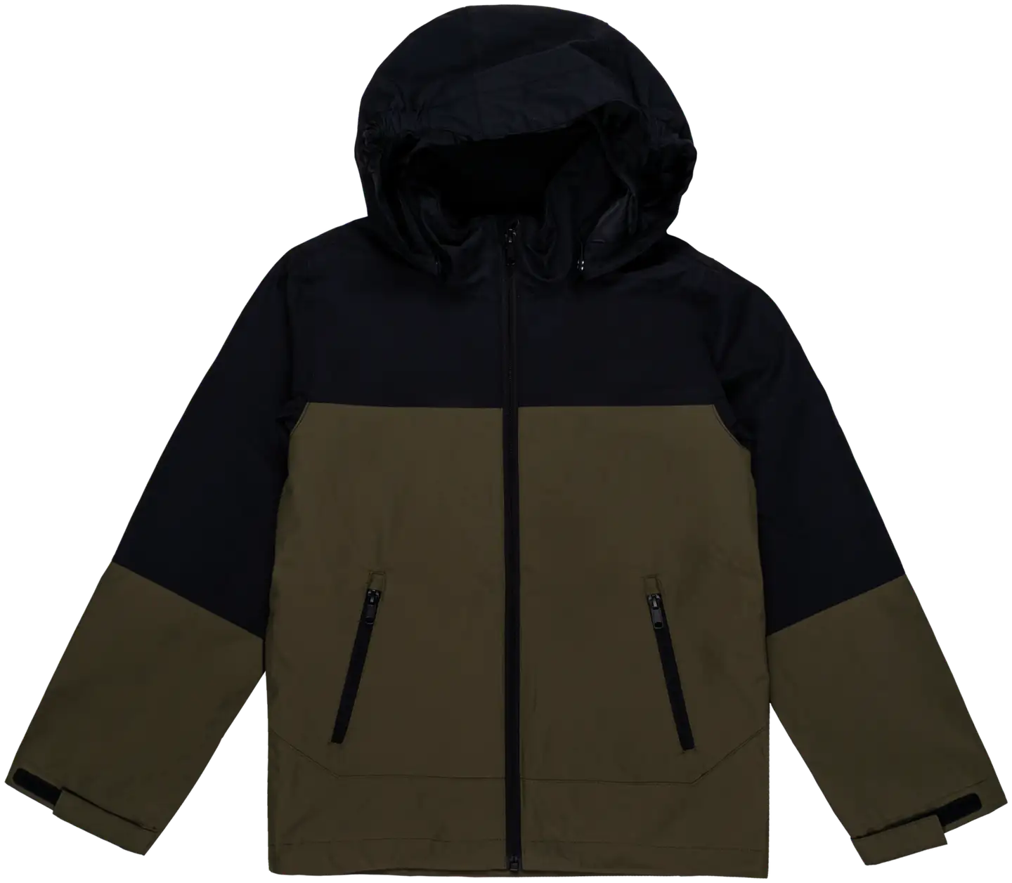 House nuorten vedenpitävä tekninen ulkoilutakki 246G08261R - Black/Dark Olive - 1