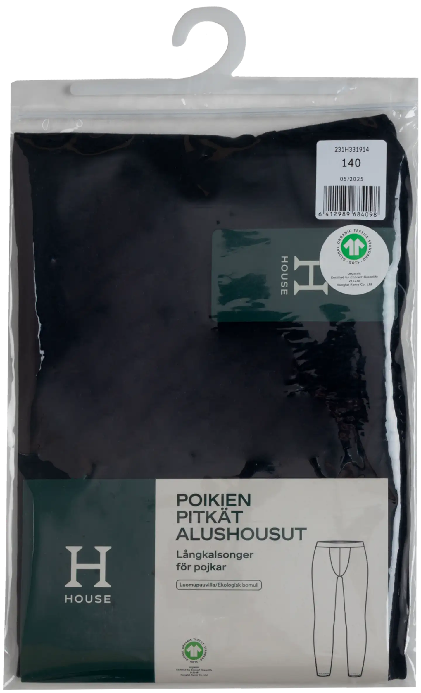 House lasten pitkät alushousut 231H331914 - BLACK - 4
