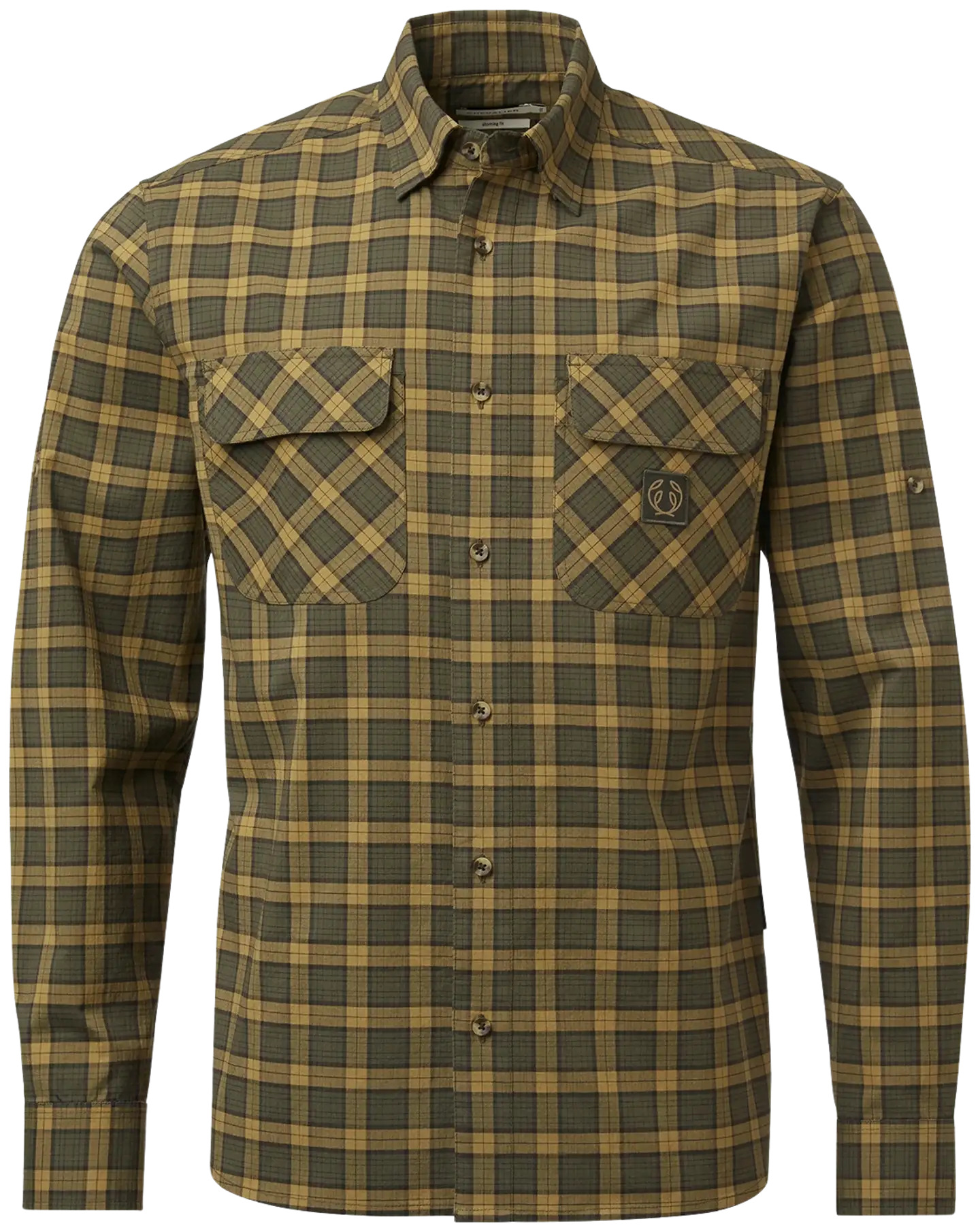 Chevalier miesten metsästyspaita Creek Shooting Fit Coolmax Shirt Men 1060237 - Moss Checked