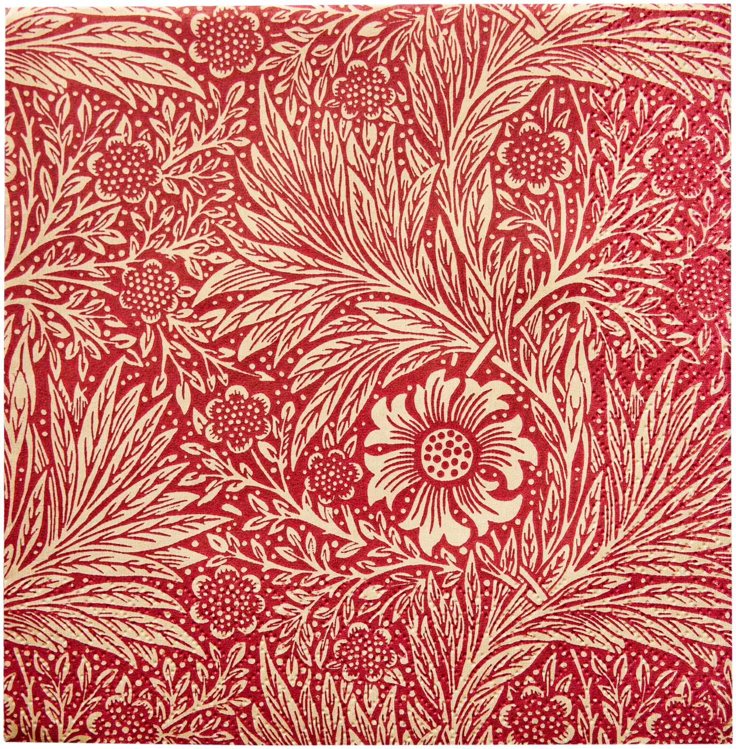 William Morris Marigold punainen lautasliina 20kpl/33cm - 1