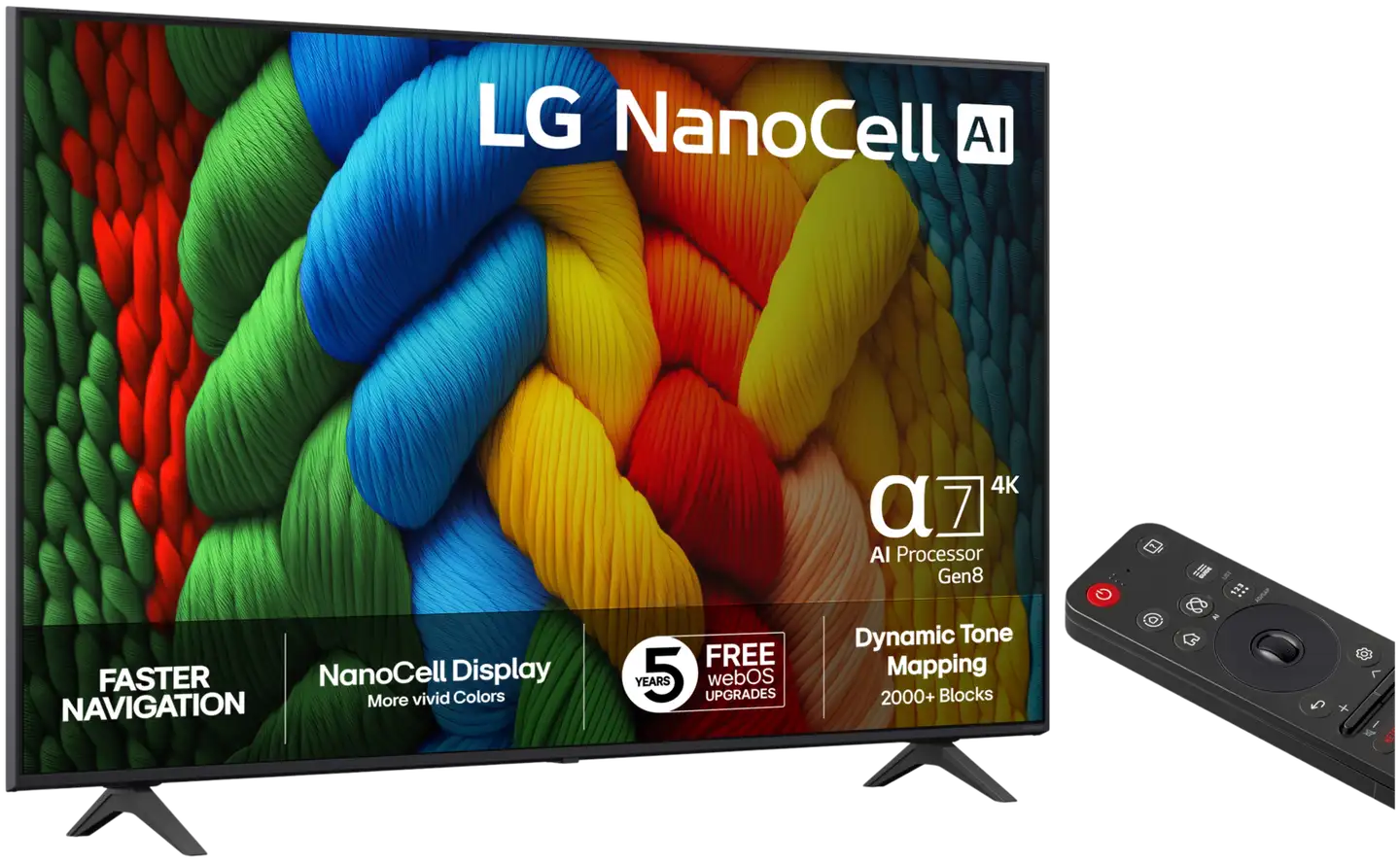 LG 65" 4K NanoCell Smart LED TV 65NANO80A6B - 2