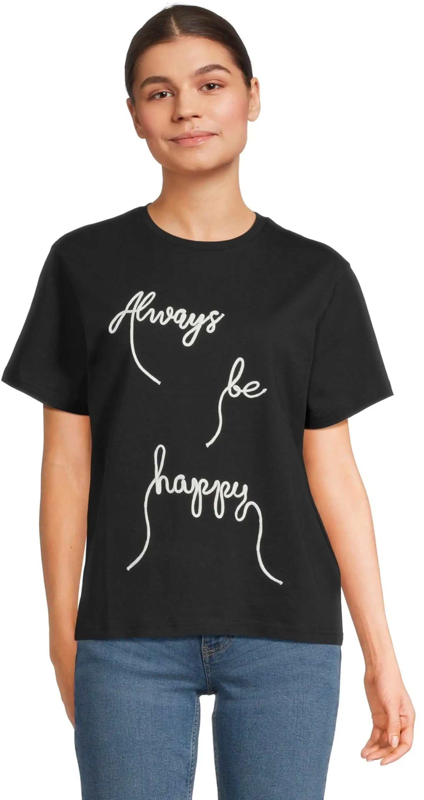 WKLY. naisten T-paita 213W030121 - BLACK - 1