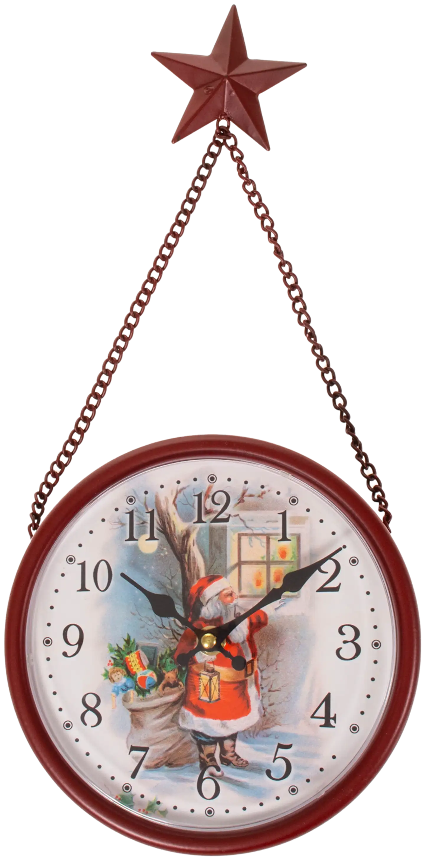 AmandaB seinäkello Joulupukki Ø 19,5 cm