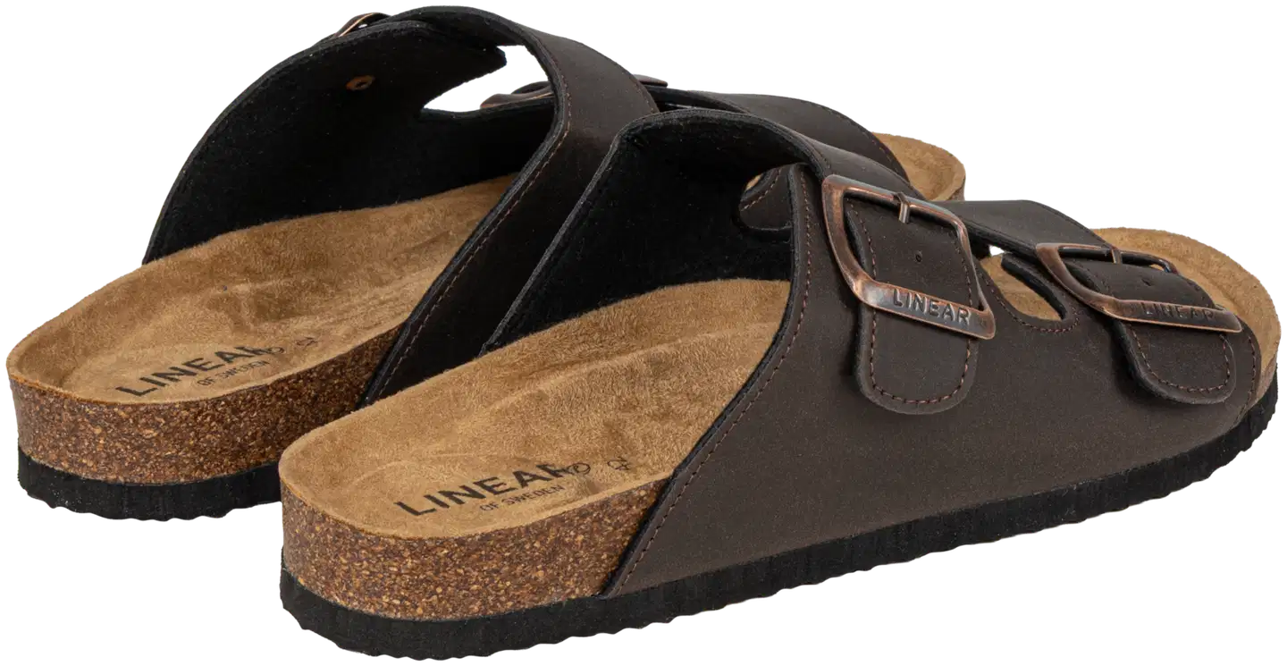 Linear miesten pistokassandaali Eli Basic Brown - Dark brown - 2