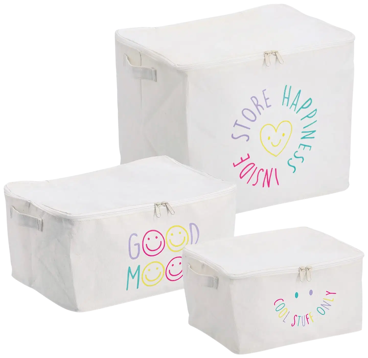 Zeller säilytyskori Good Mood vetoketjulla - 3