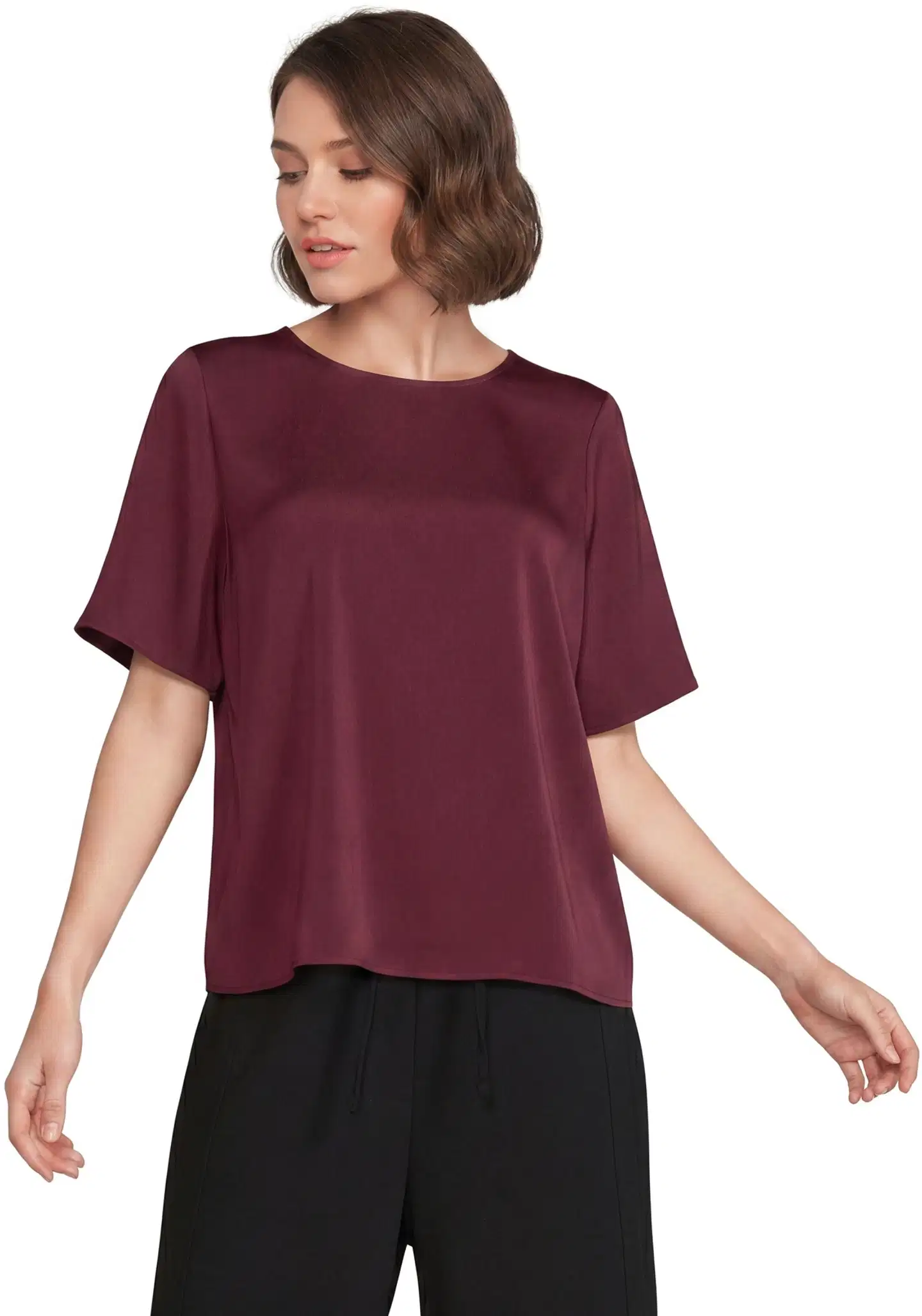London Fog naisten juhlapusero 228L264031 - wine red - 1