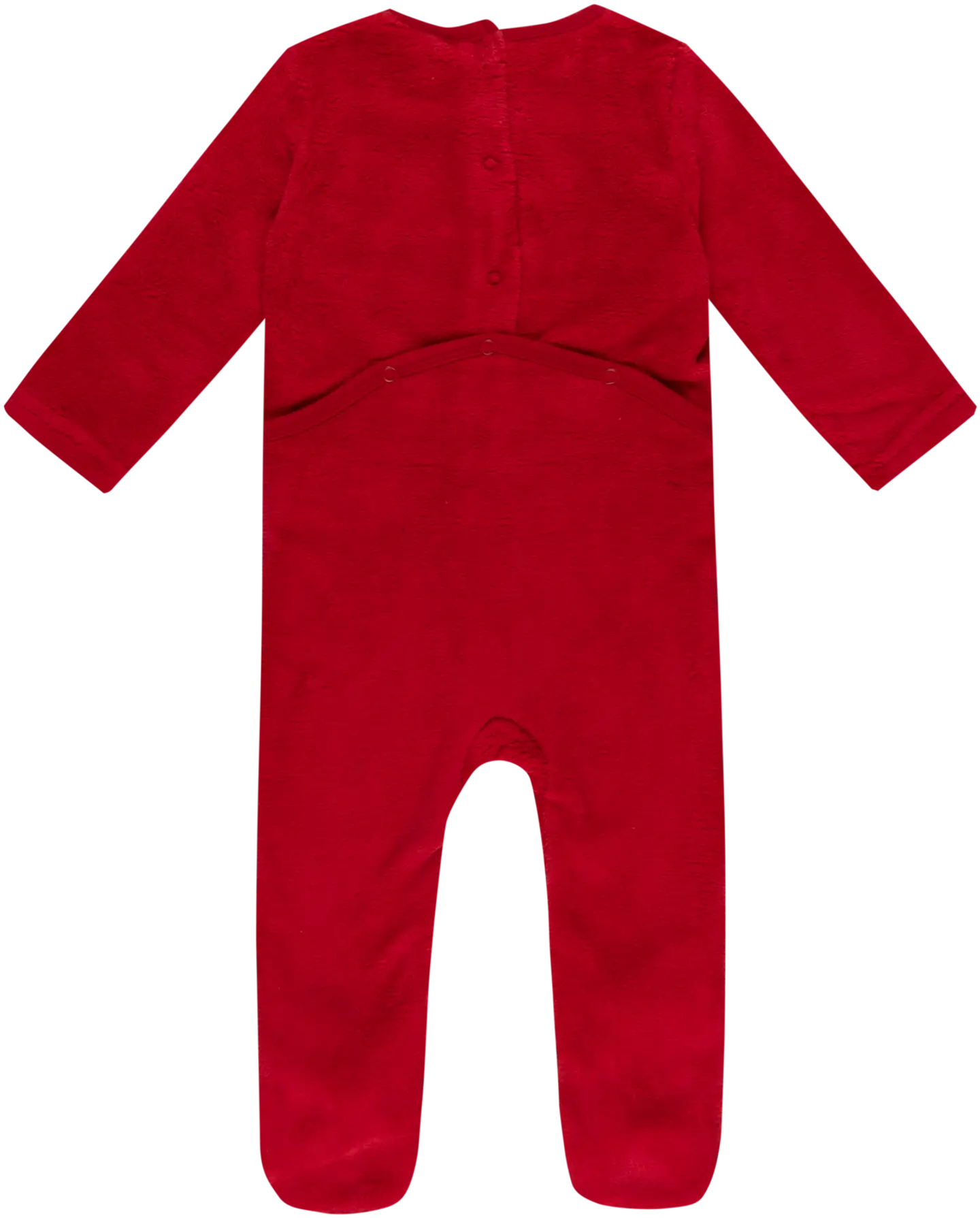 TEX BABY vauvojen potkupuku fleece Petteri Poro - RED - 2