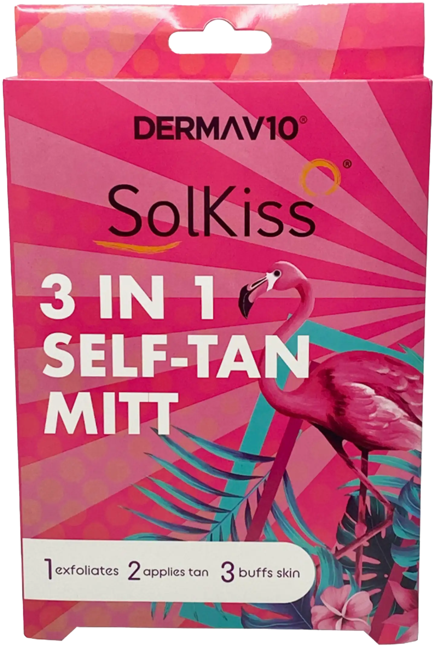 Derma V10 Solkiss Self tan mitt itseruskettava kinnas