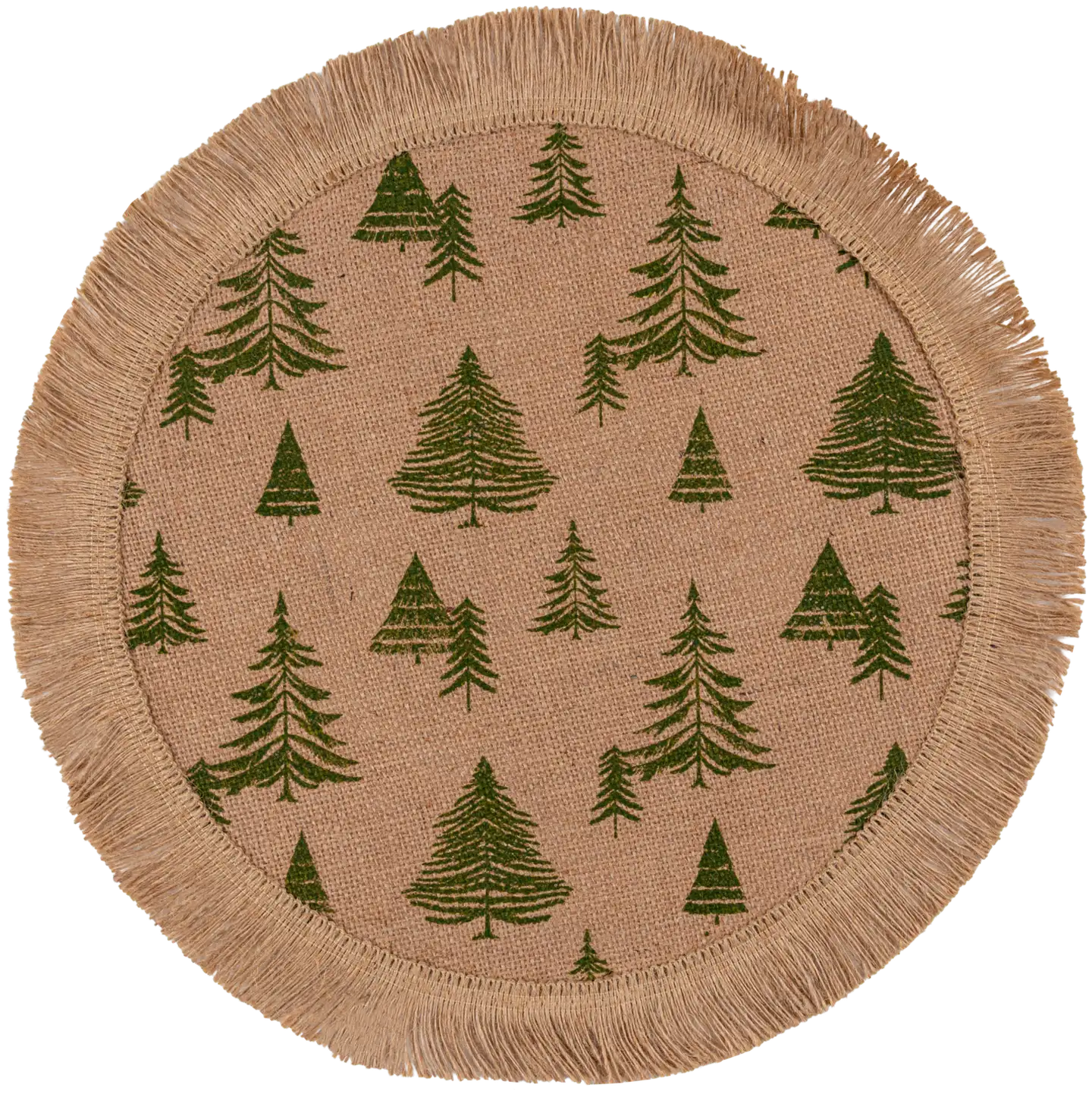 House juuttitabletti X-mas tree 38 cm vihreä