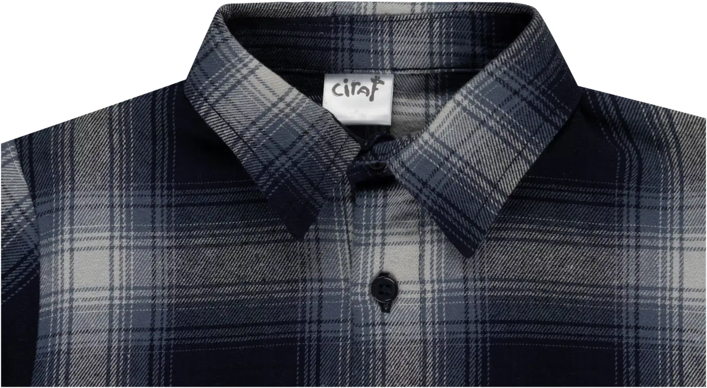 Ciraf lasten flanellipaita ruutu 25PC264007 - navy check - 3