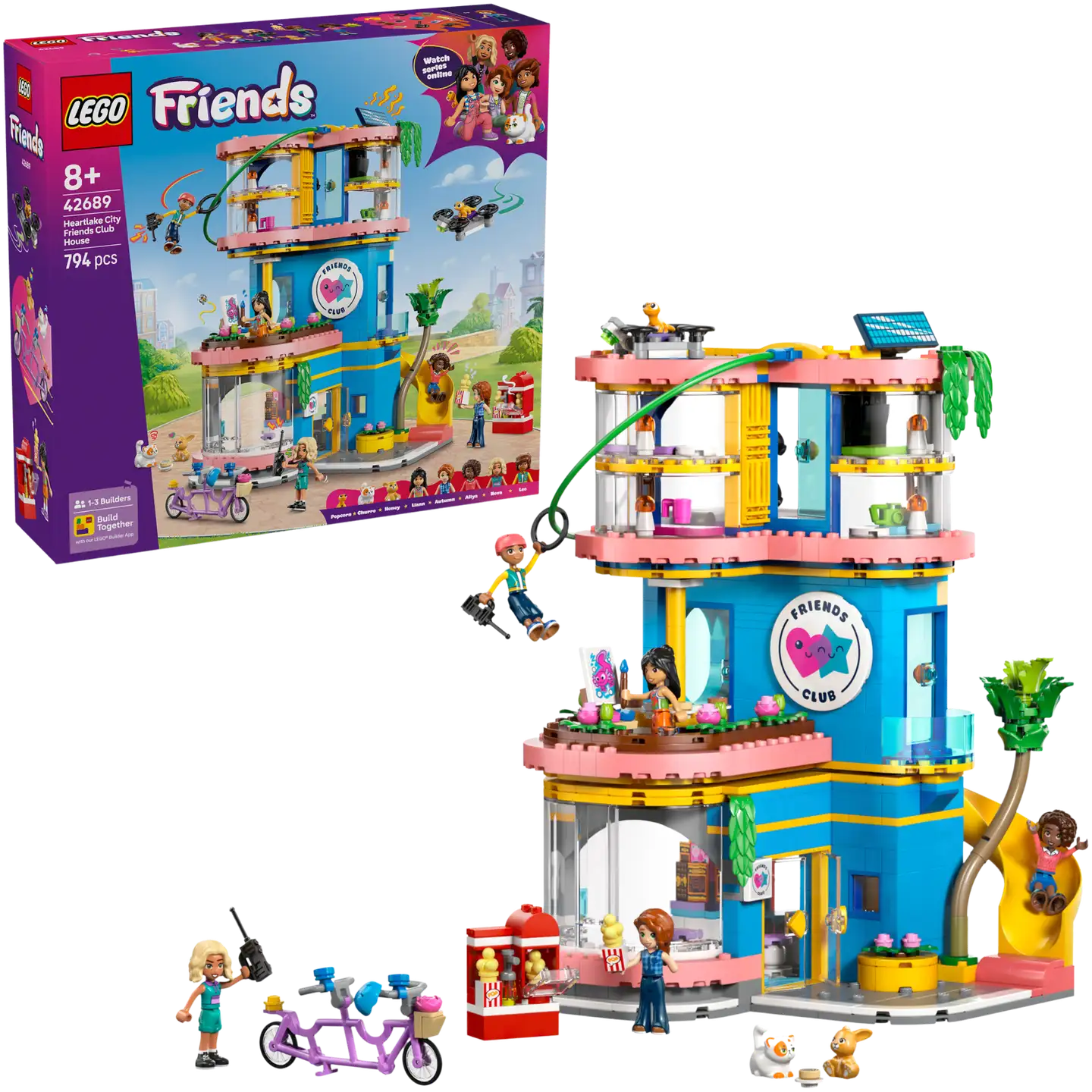 LEGO® Friends 42689 Heartlake Cityn ystävysten kerhotalo - 1