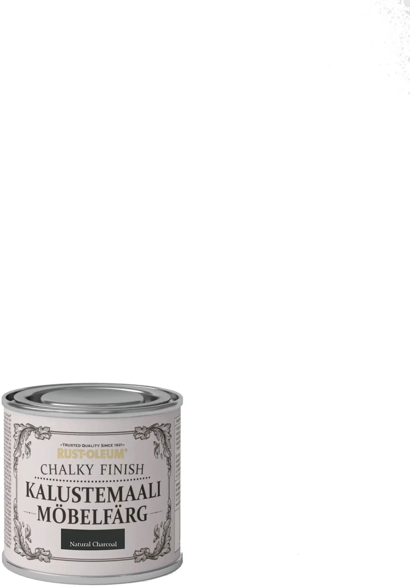 Rust-Oleum Chalky Finish 125ml kalustemaali runsaspigmenttinen hajuton vesiohenteinen hiili - 1