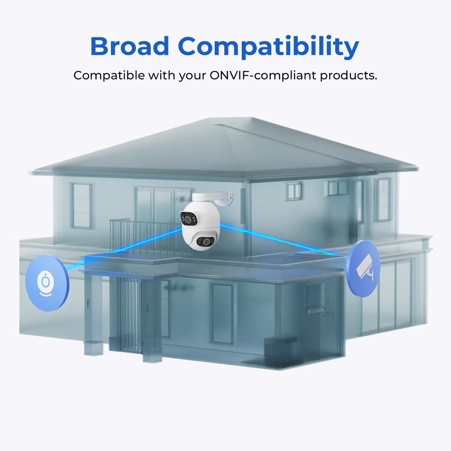 Imilab EC6 Dual 3K+3K WiFi -valvontakamera kahdella objektiivilla ulkokäyttöön CMSXJ68A - 16
