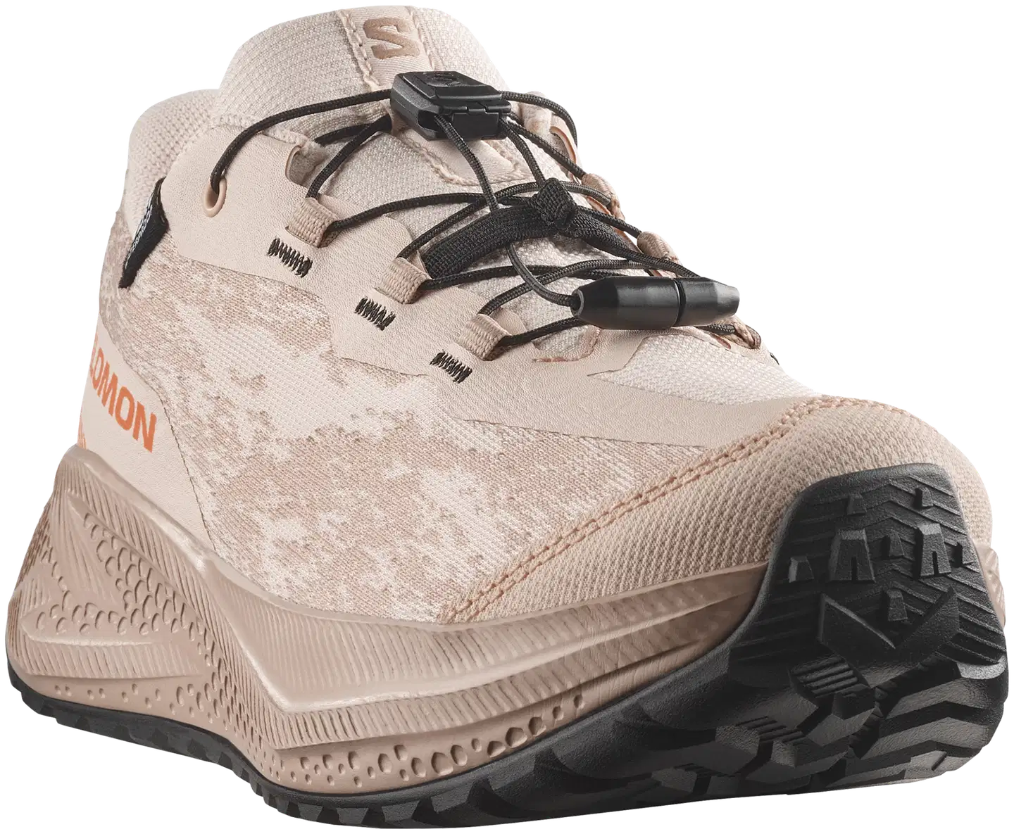 Salomon Aero gravel waterproof junior, vedenpitävä juoksukenkä - Tapioca/White Pepper/Nectarine - 3