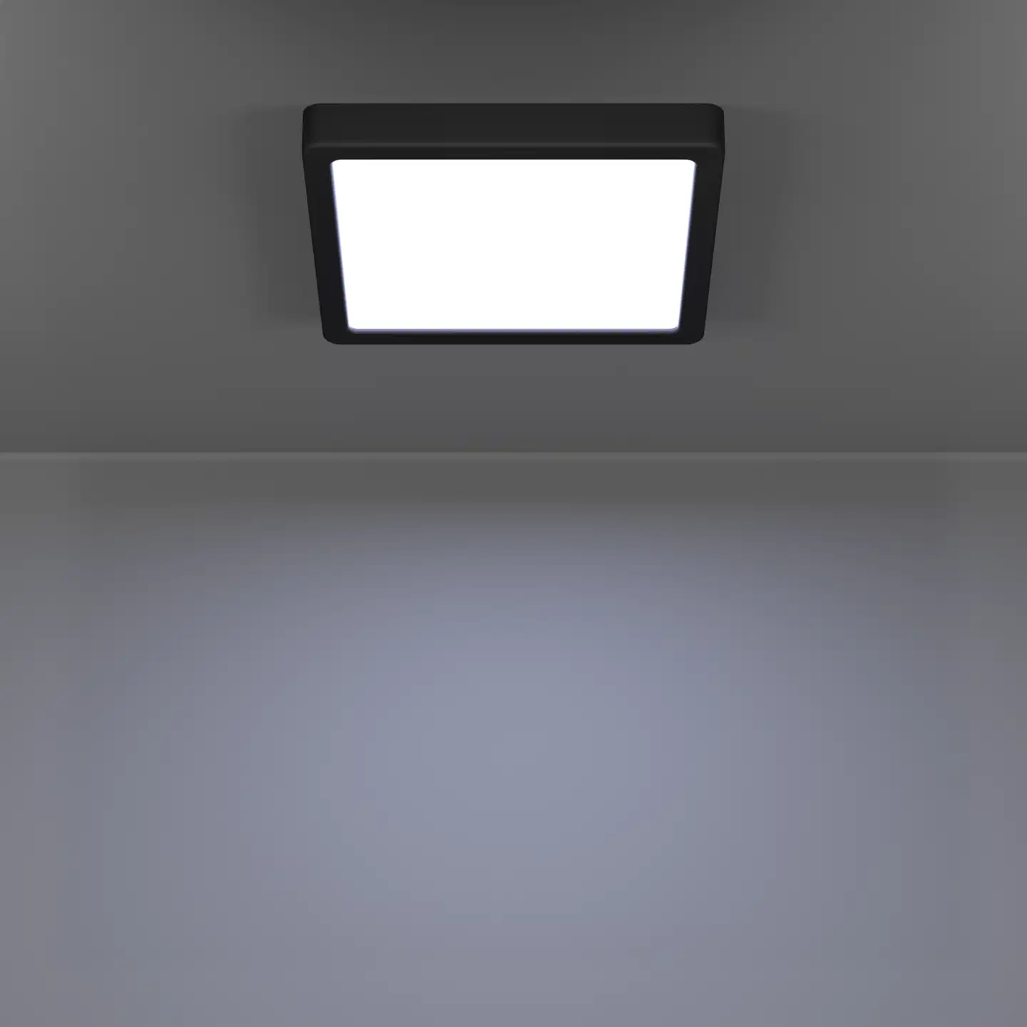 EGLO kattovalaisin Fueva 6 LED 10,5W CCT 22x22 cm musta - 6