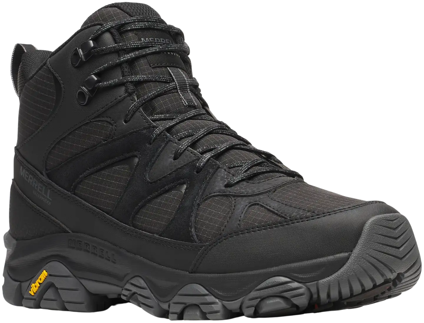Merrell miesten vedenpitävä pitopohjakenkä Thermo Snow Grip Mid Waterproof - BLACK - 3