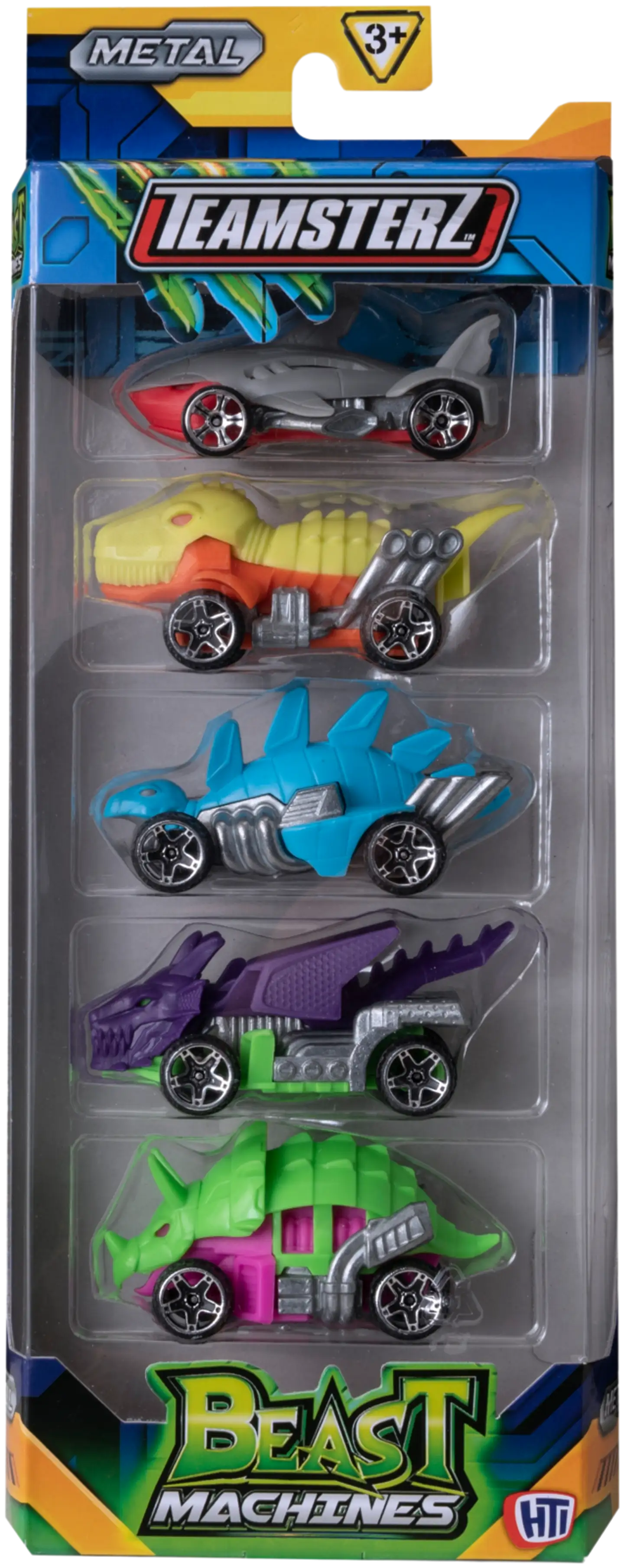 Teamsterz pikkuajoneuvo Beast Machines 5-pack, erilaisia - 4