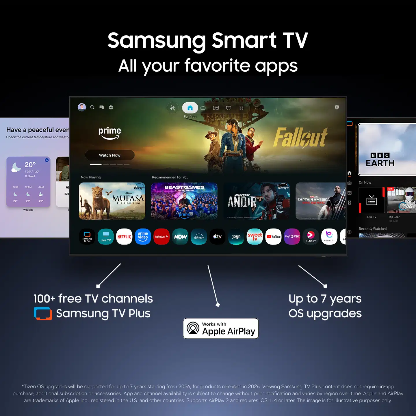 Samsung 43" 4K UHD Smart LED TV TU43U7005HUXNA - 6