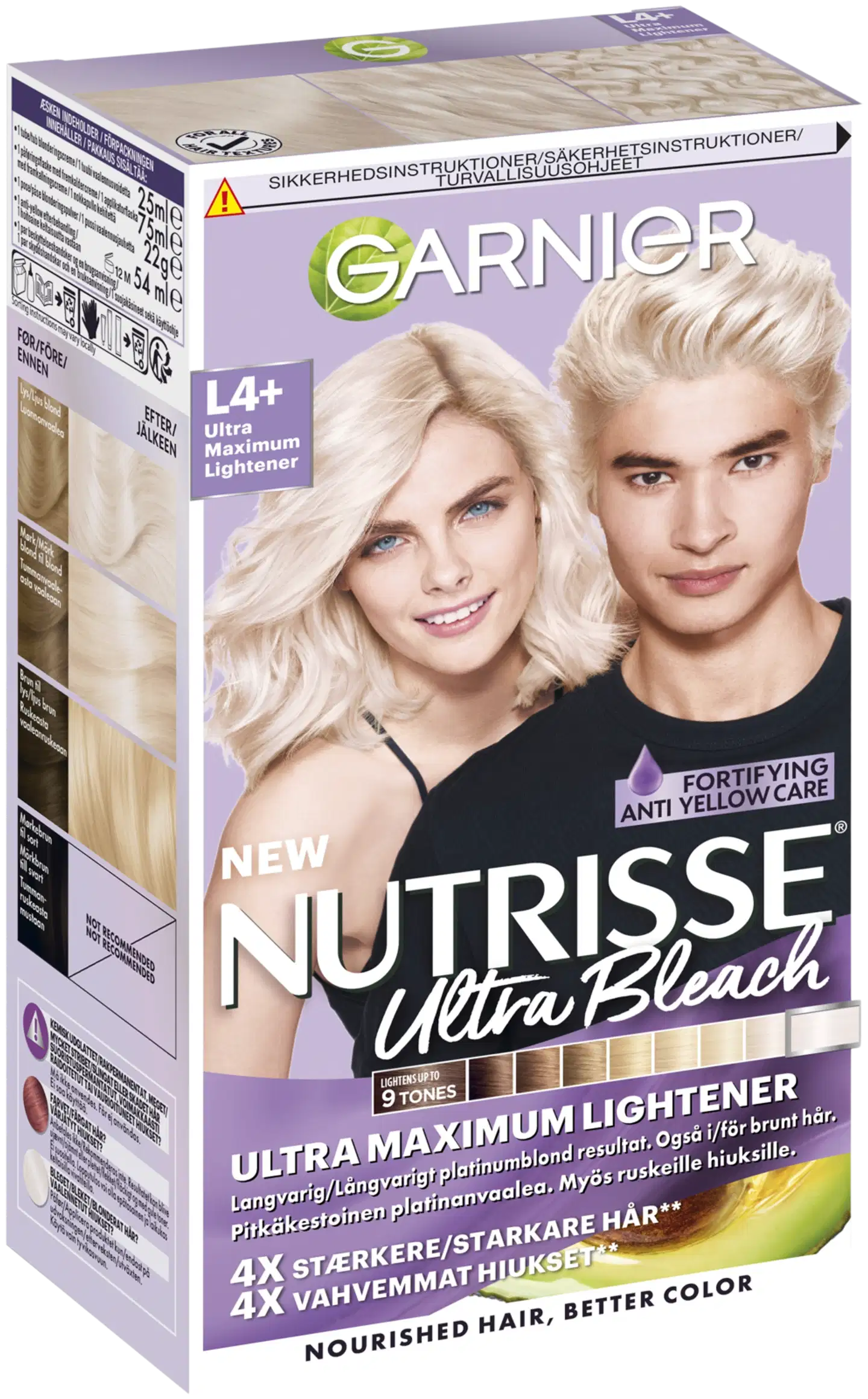 Garnier Nutrisse Ultra Bleach L4+ Extreme Blonding ultravoimakas vaalennus 1kpl - 2