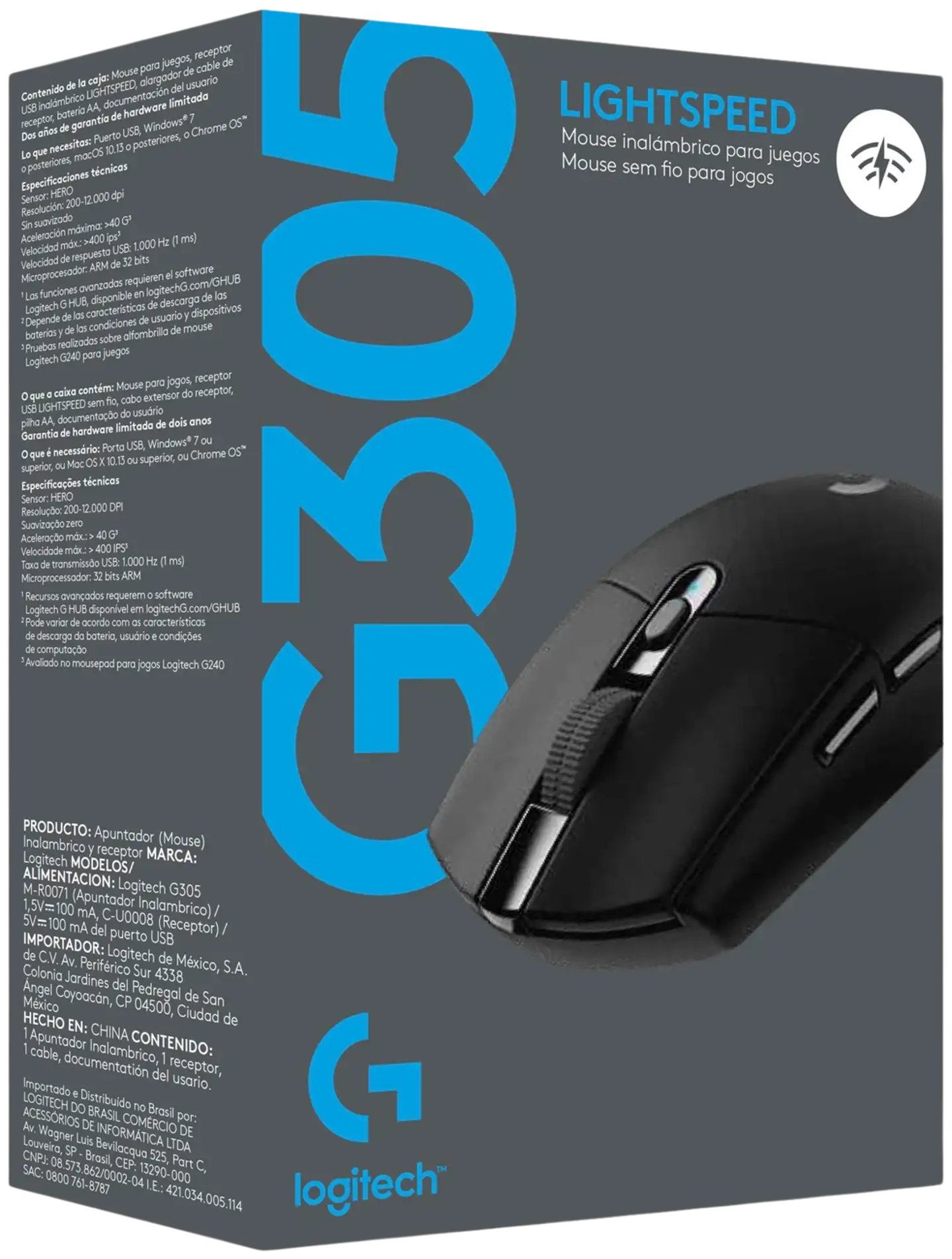 Logitech langaton pelihiiri G305 musta - 5