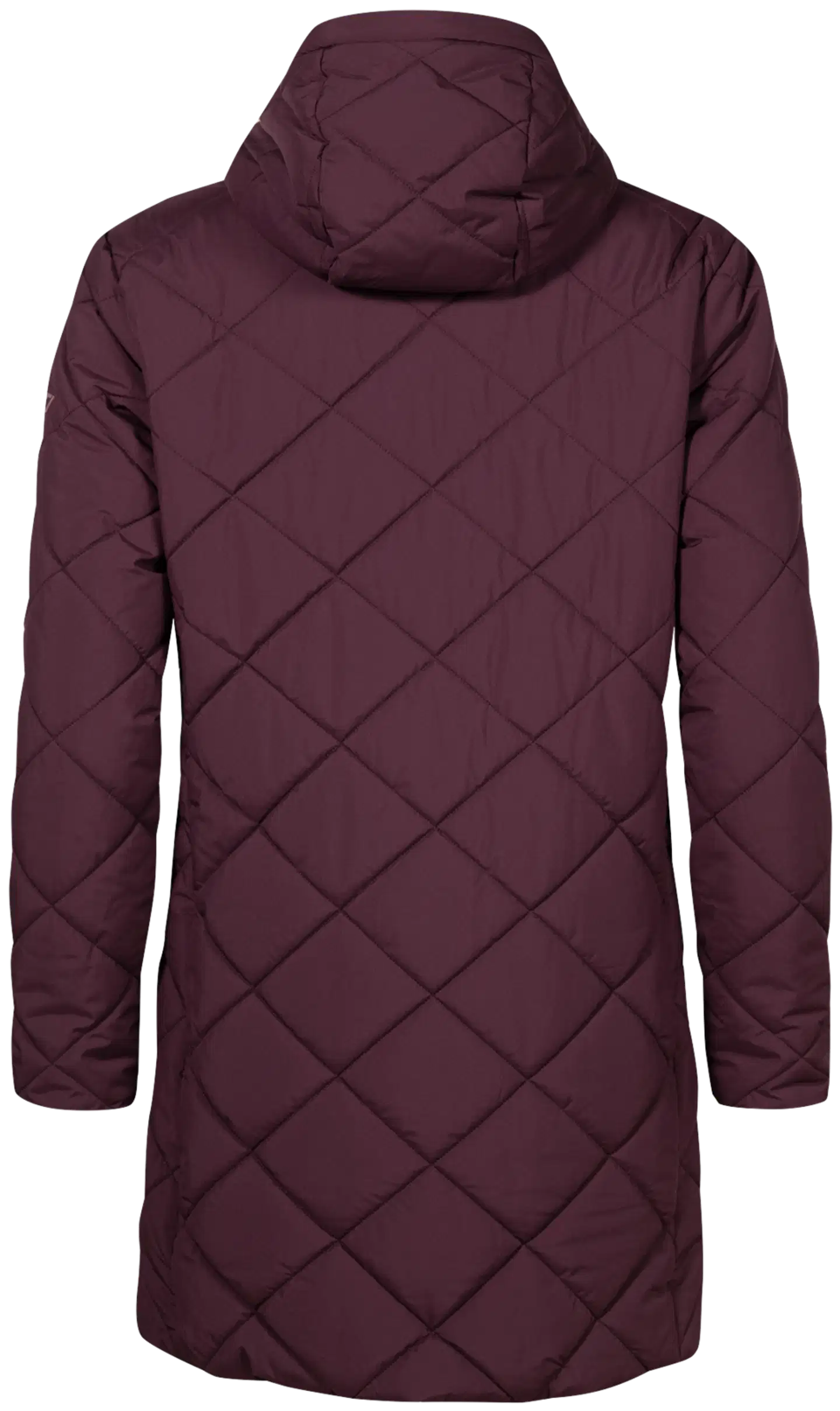 Halti naisten takki Haapa Quilted plus - Fudge Maroon Red - 1