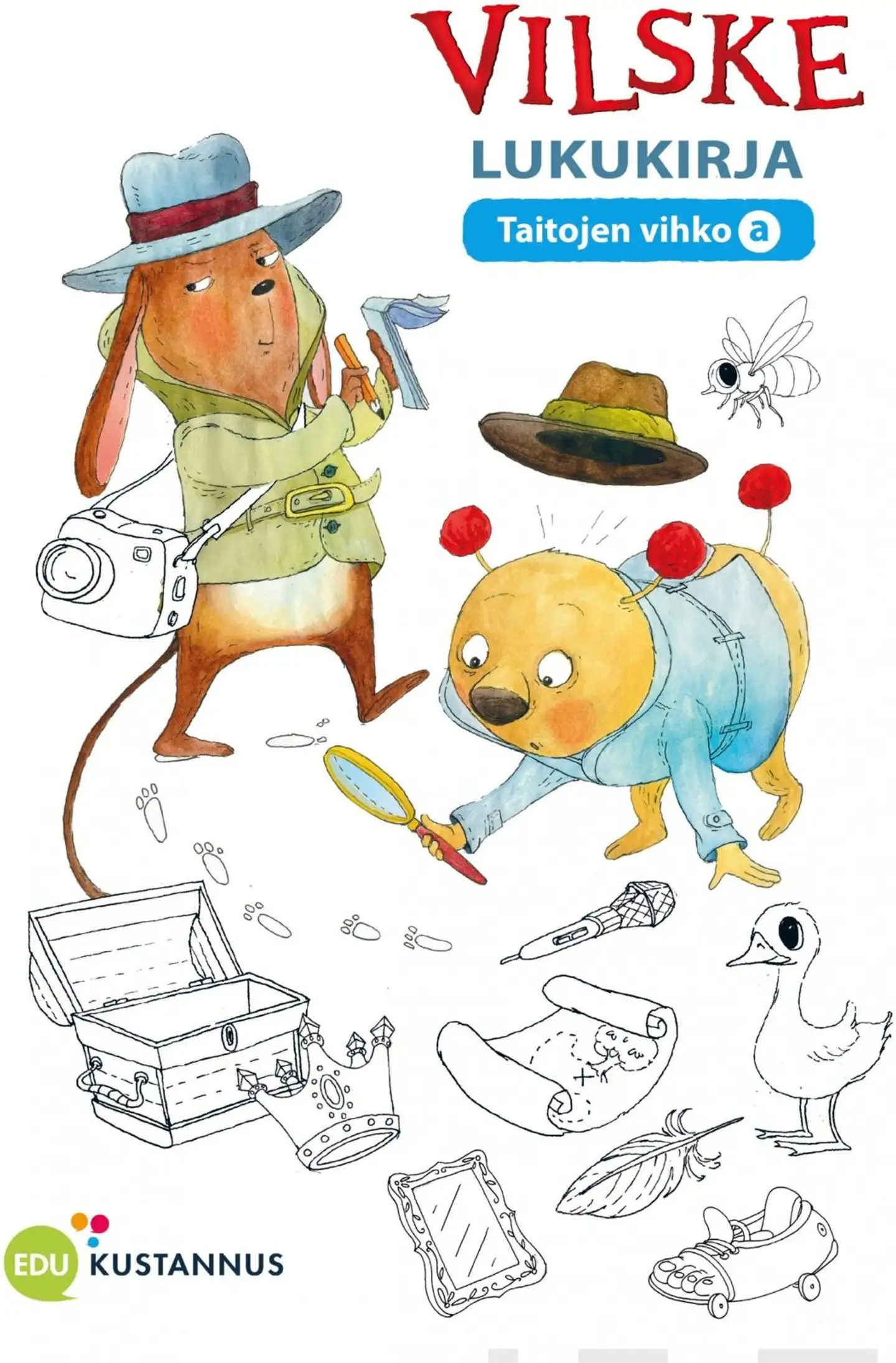 Kirkkopelto, Vilske Lukukirja Taitojen vihko a