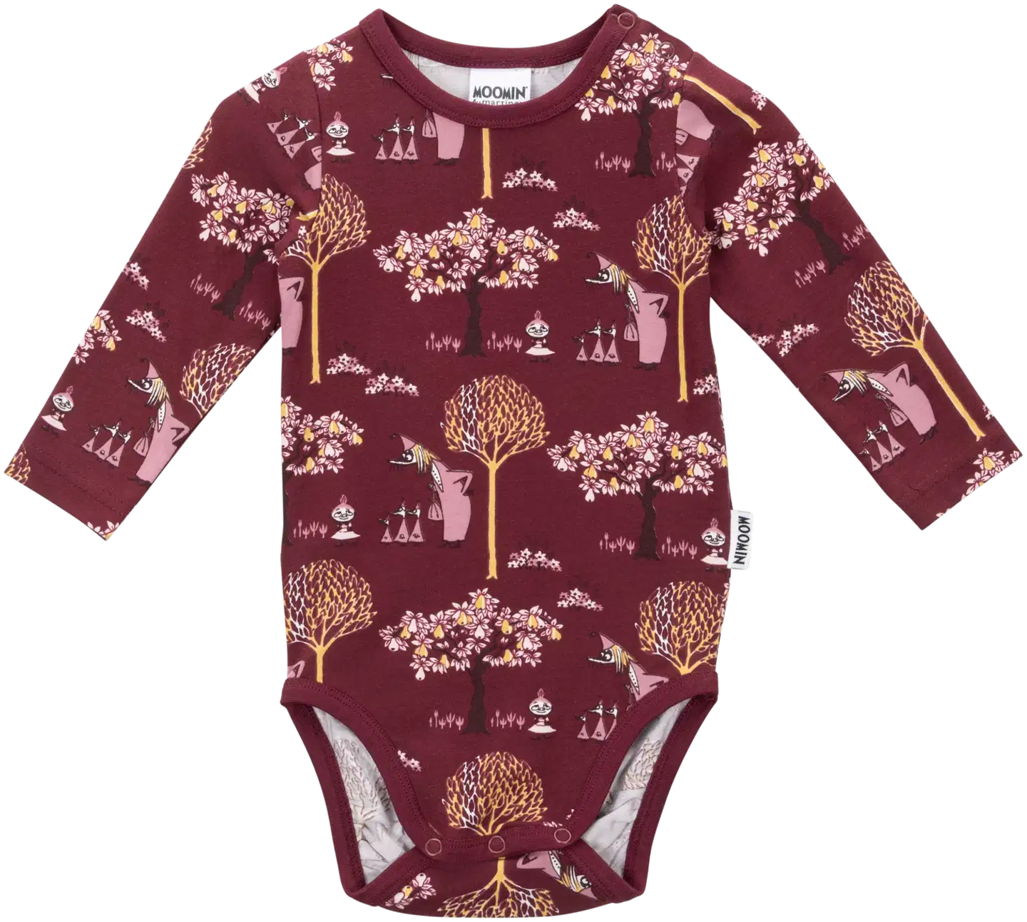 Muumi vauvojen body Vilijonkka 593261 - burgundi - 1