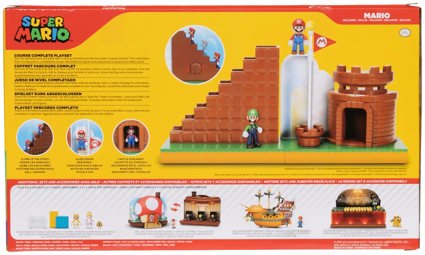 Nintendo leikkisetti Super Mario 2.5" Level End Playset - 5