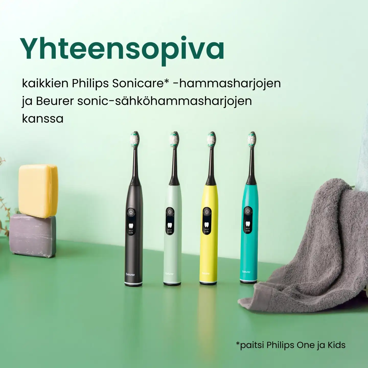 Beurer SC 4 kpl Premium White vaihtoharjoja sonic-sähköhammasharjaan - 7