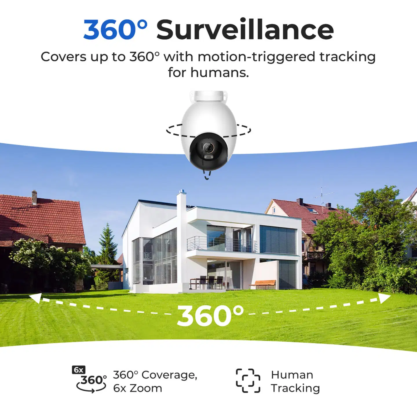 Imilab EC6 Pro 4K WiFi -valvontakamera ulkokäyttöön CMSXJ120A - 7