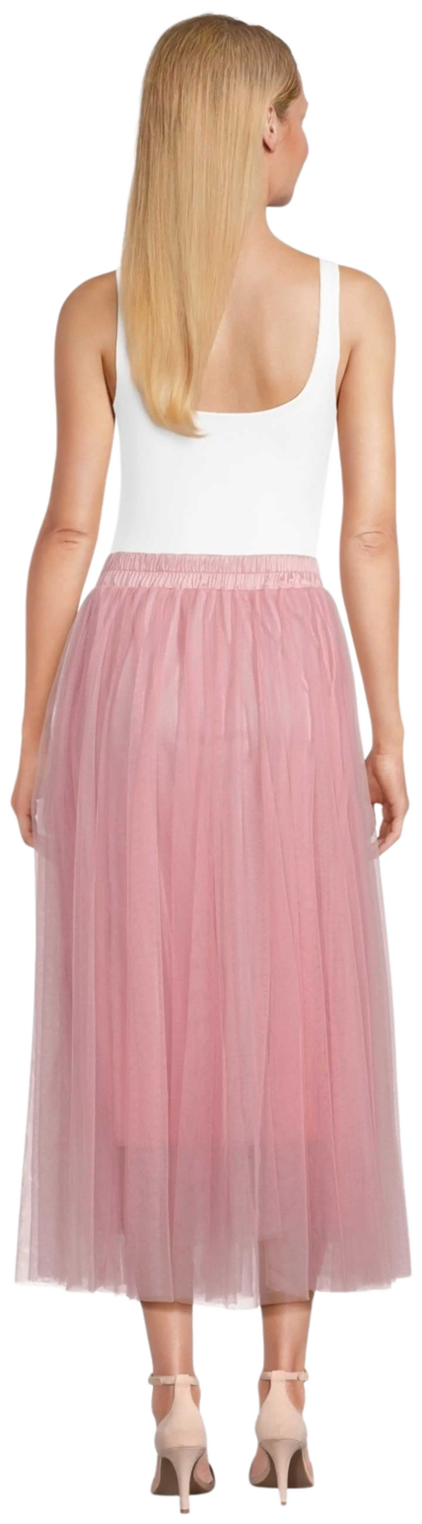 House naisten juhlahame mesh 221H261734 - pink dolphin - 3