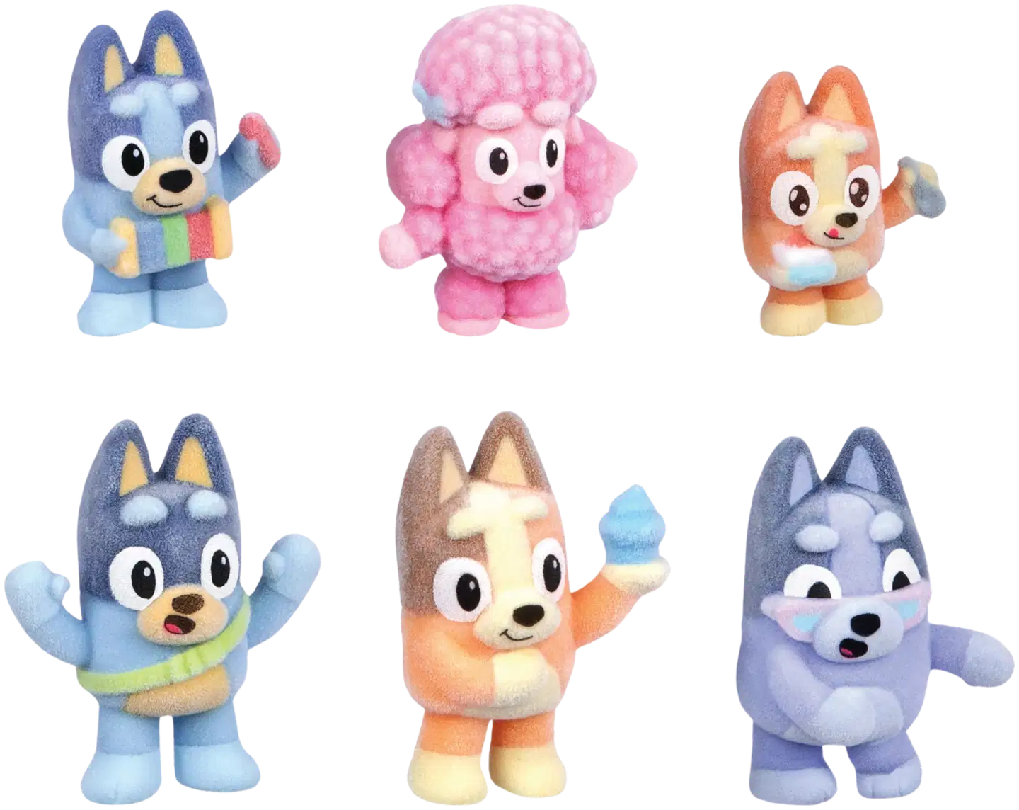 Bluey Fuzzies-nukkahahmot 8 kpl - 3