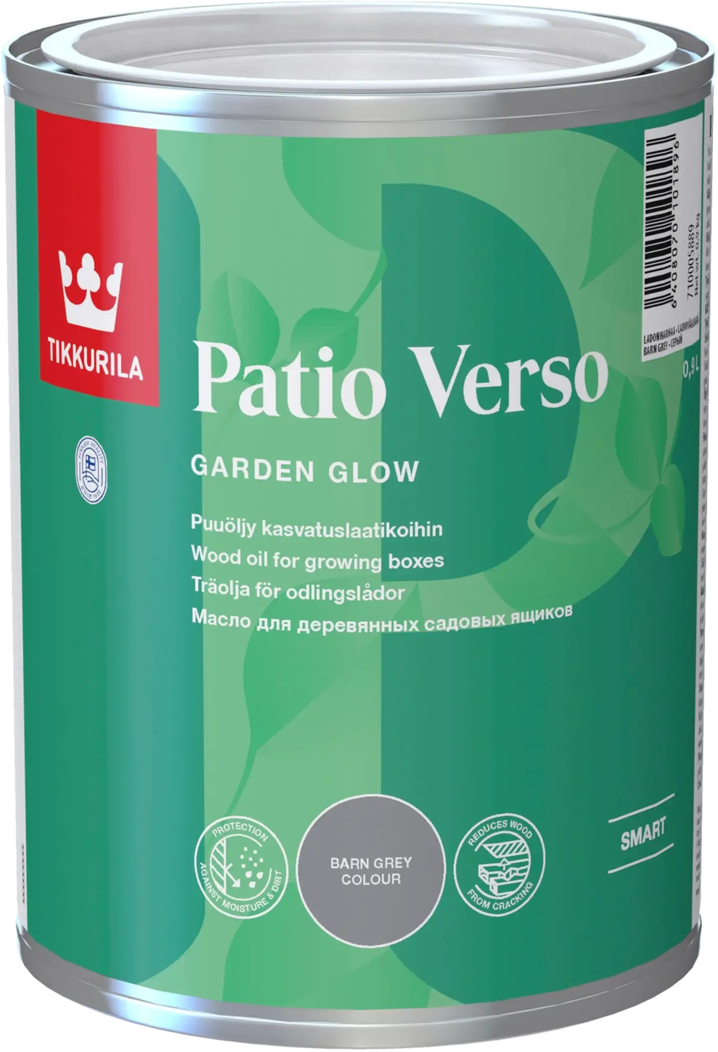 Tikkurila puuöljy Patio Verso 0,9 l ladonharmaa