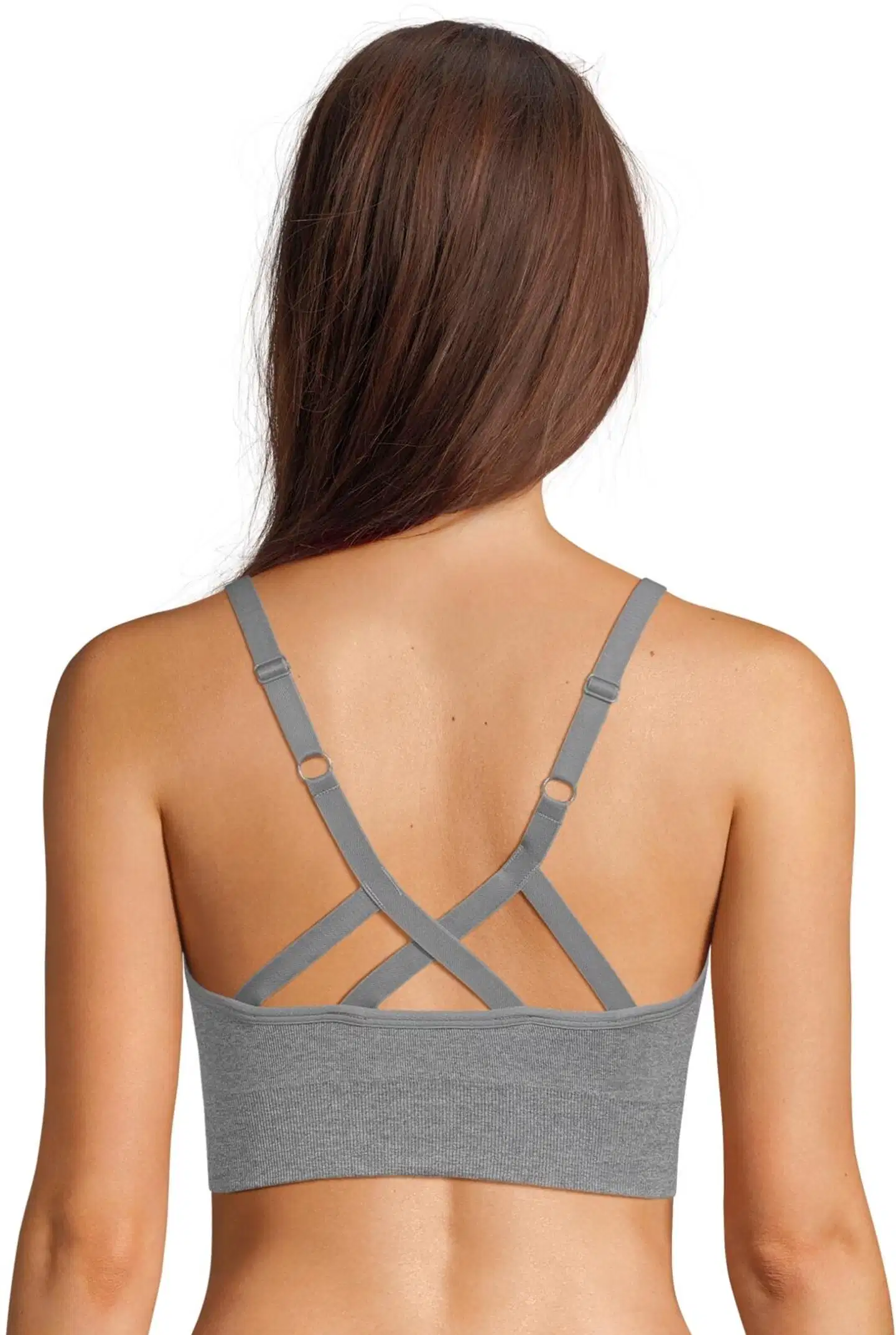 Danskin naisten bralette-rintaliivit 211D082641 - Grey melange - 3