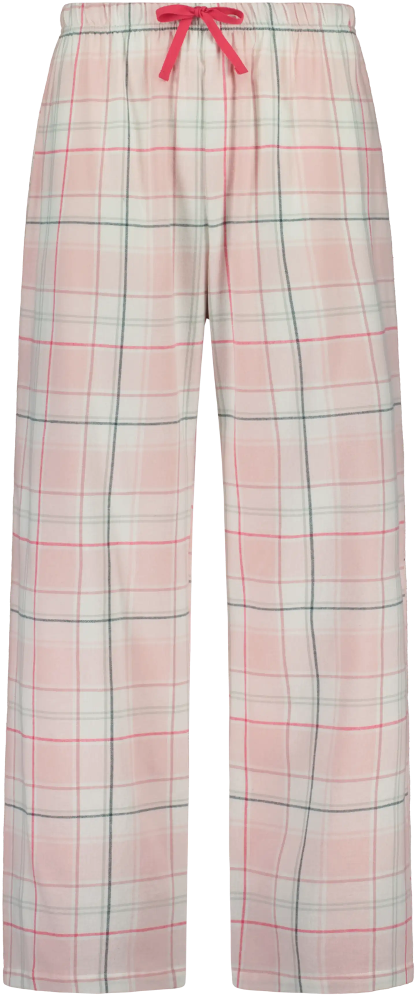 Actuelle naisten flanellihousut 212A042601 - pink check