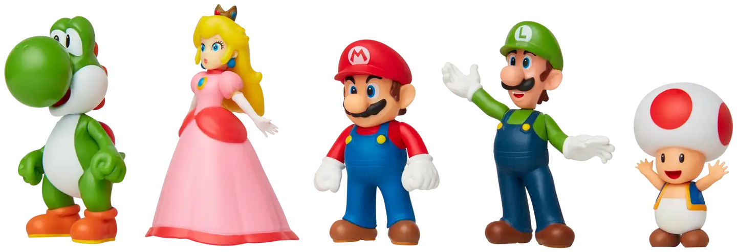 Nintendo hahmot 2.5" Mario & Friends 5-pack - 2