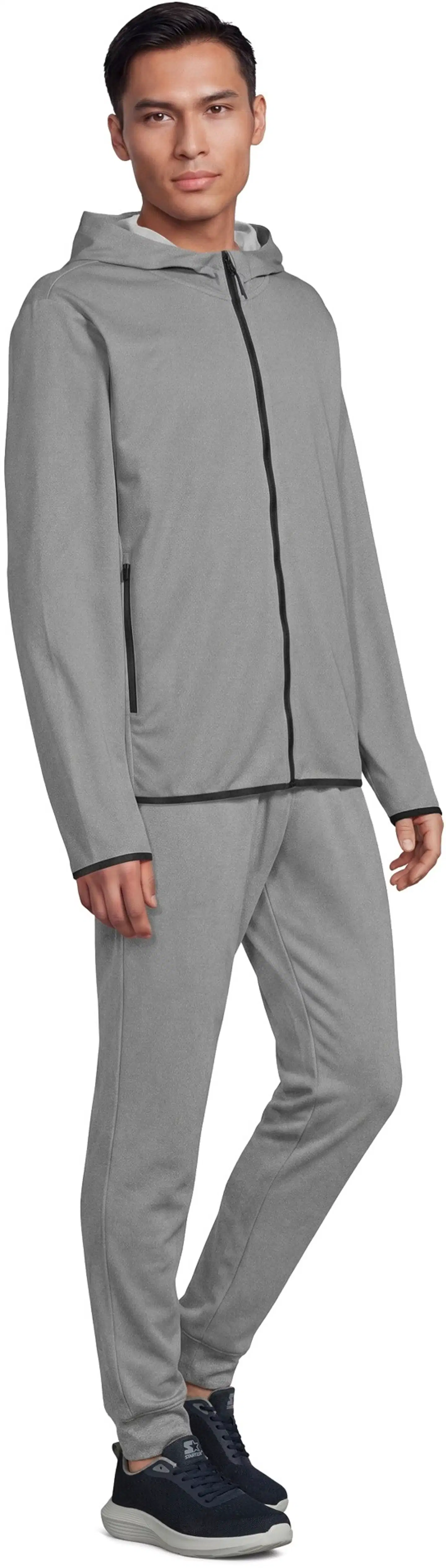 Cheetah miesten hupullinen treenitakki CMJ6423 - Grey Heather - 4