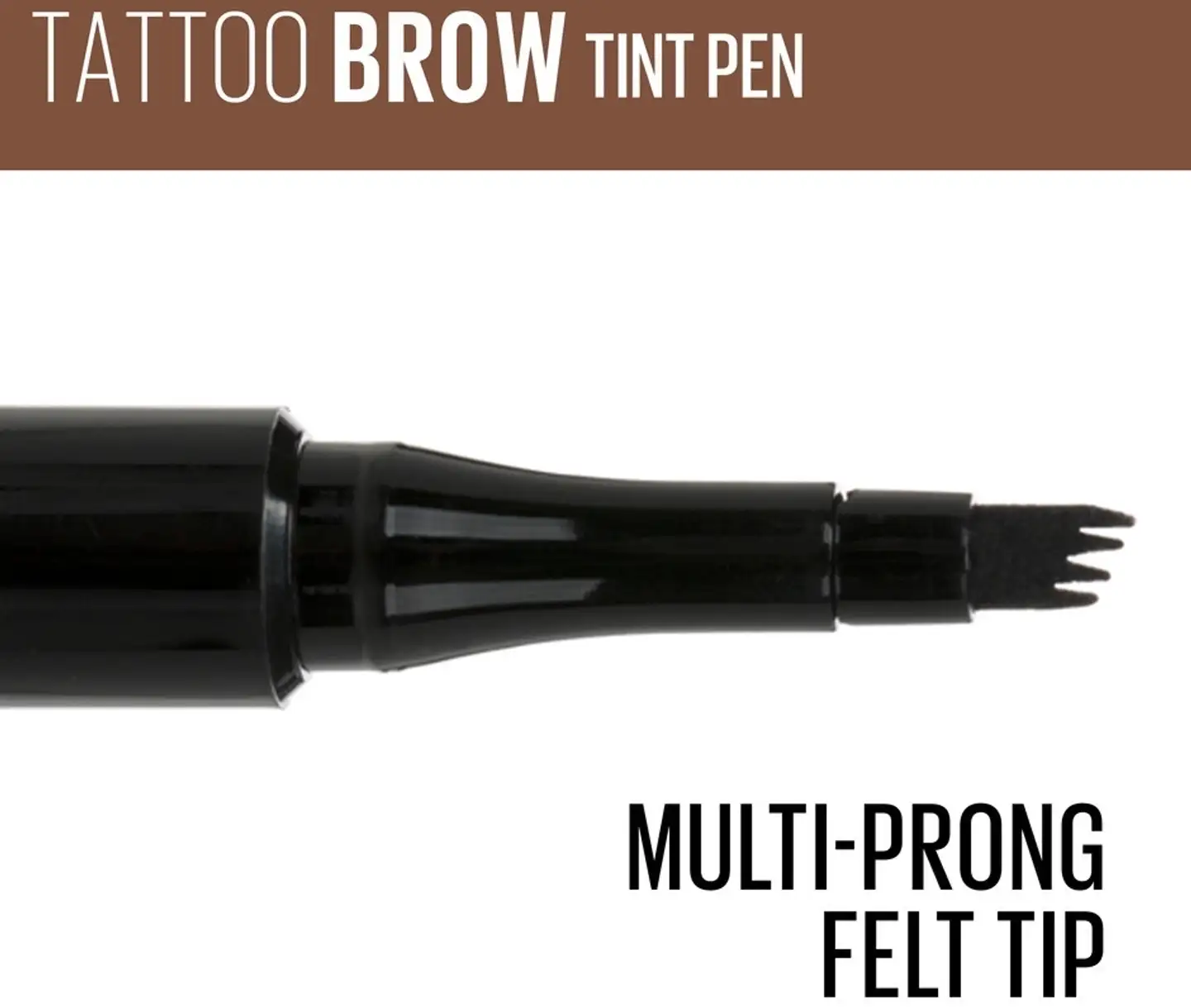 Maybelline New York Tattoo Brow Micropen Tint 120 Medium brown -kulmakynä 1ml - 3