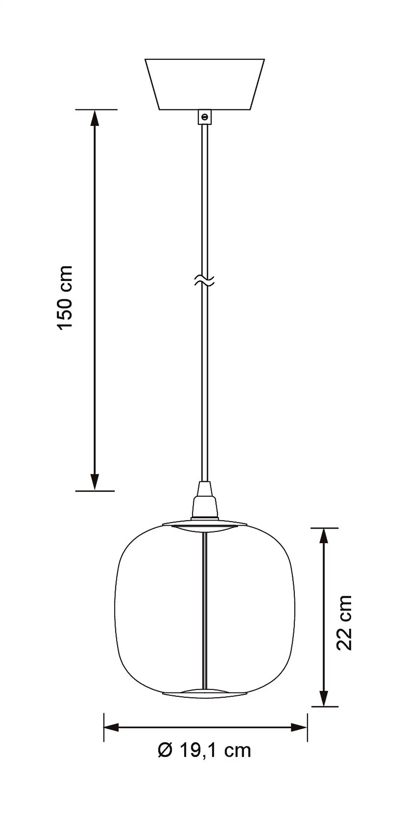 Airam Unna LED riippuvalaisin E27 musta - 3