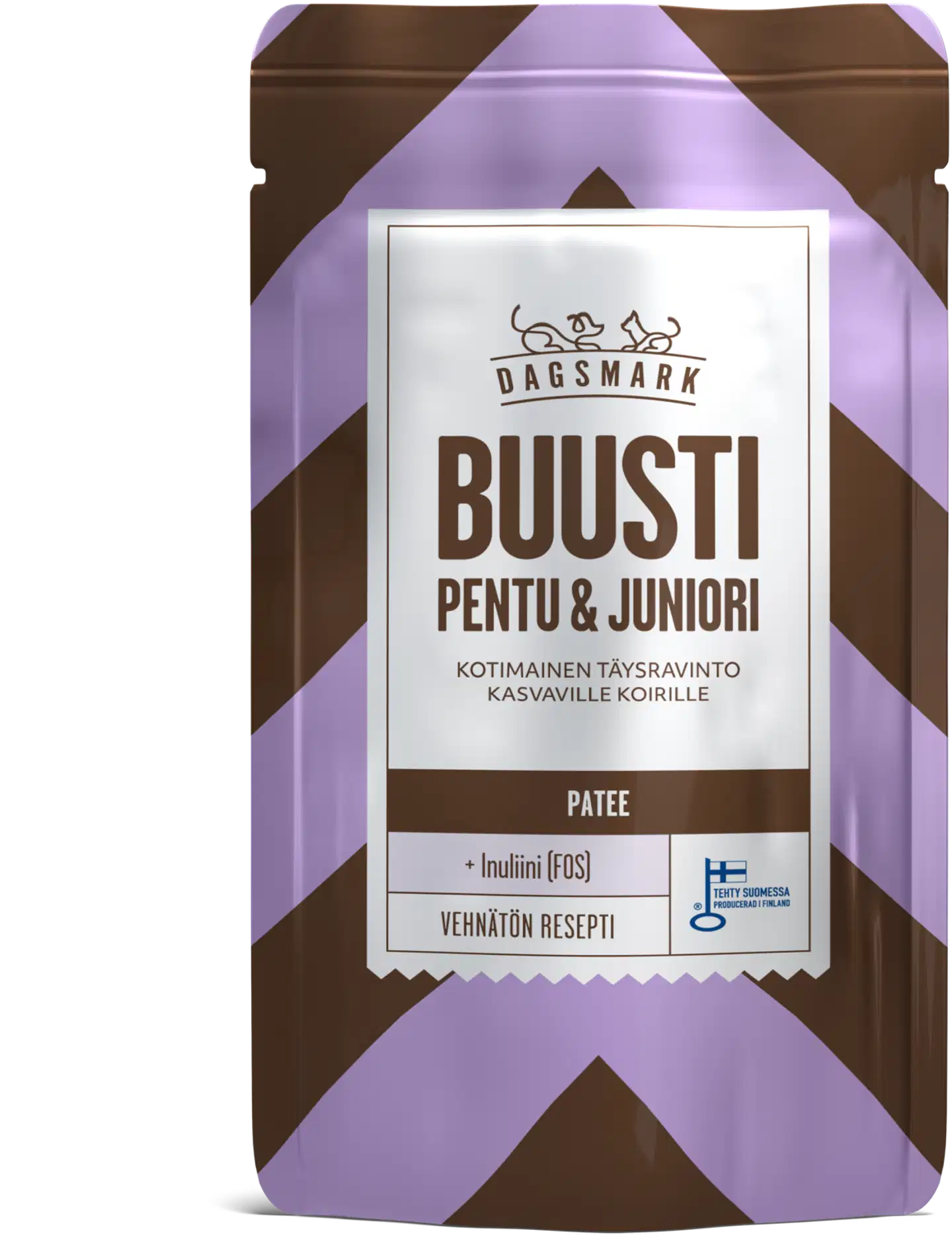 Dagsmark BUUSTI pentu & juniori patee, täysravinto pennuille ja nuorille koirille 90 g