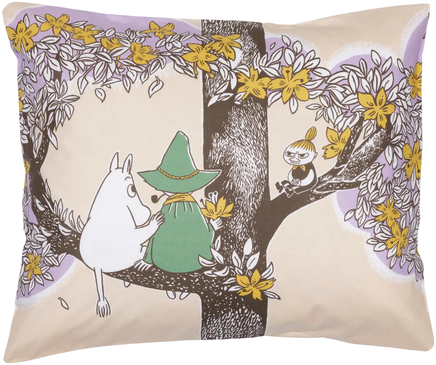 Moomin Arabia Finland tyynyliina Sydänystävät 50 x 60 cm GOTS